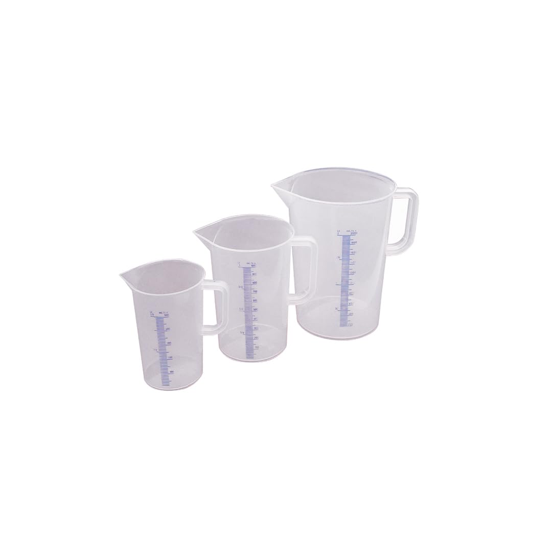 De Buyer 5L Plastic Graduated Measuring Jug - 21.5cm Tall, Clear Kitchen Measuring Cup for Cooking, Baking & Mixing - Perfect for Liquid Ingredients, Batter & DIY Projects