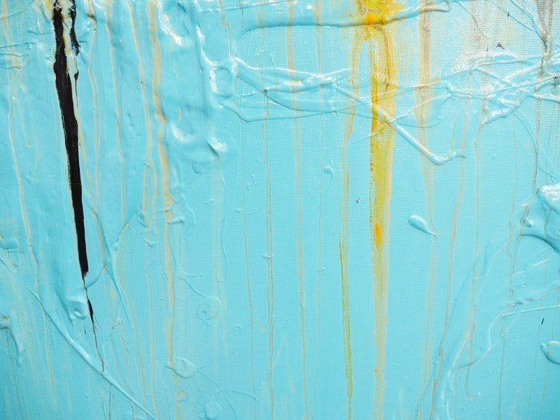 Abstract Blue Wall Art - Modern Canvas Painting for Home & Office Decor | Perfect for Living Room, Bedroom, or Workspace