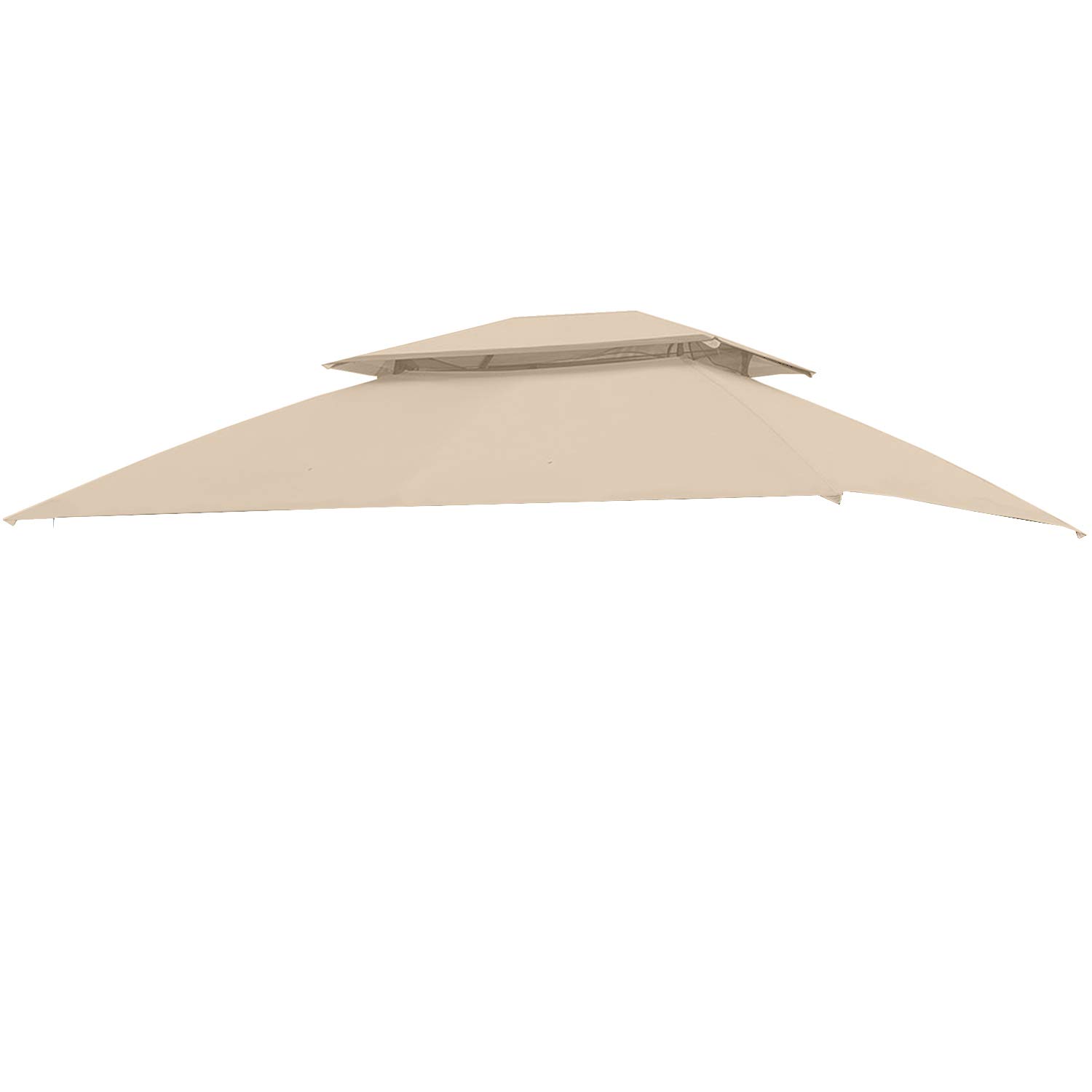 Revella Gazebo Replacement Canopy - Riplock 350 Beige Top Cover for Outdoor Patio, Garden & Backyard Shade | Durable Weather-Resistant Gazebo Canopy Replacement