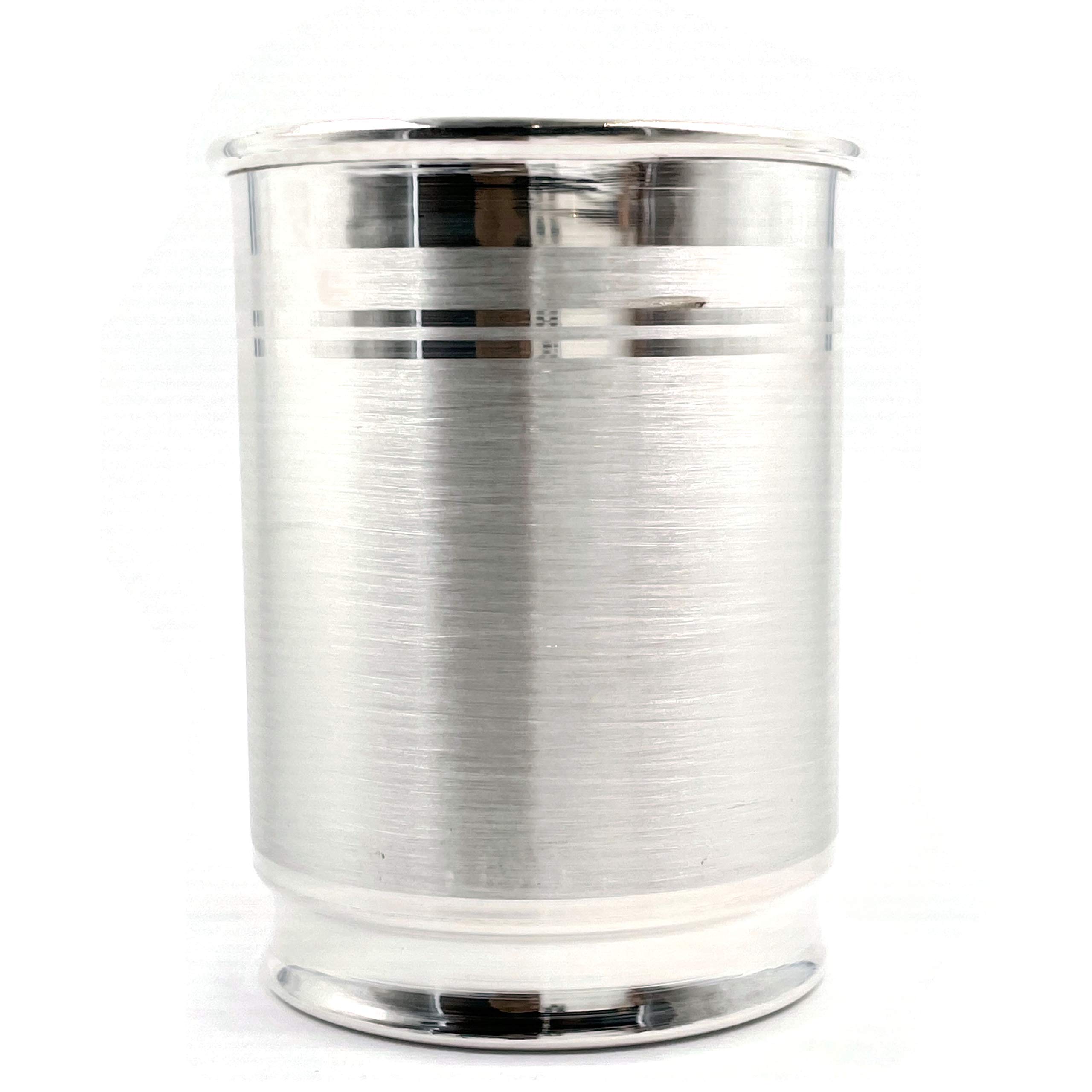 999 Pure Silver Hallmarked Glass - Style#03 (3.75 Inch, 80g) | Elegant Drinkware for Whiskey, Wine & Cocktails | Perfect Gift for Weddings, Anniversaries & Special Occasions