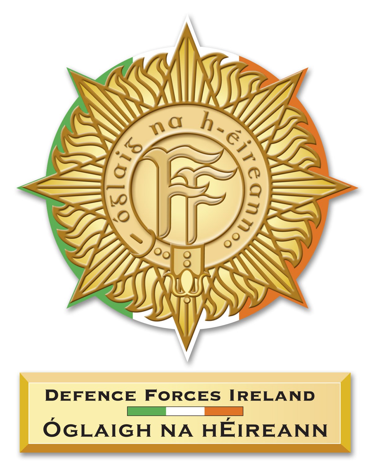 Ireland Defence Forces Irish Decal Vinyl Window Sticker - Military Car Decal, Irish Pride Sticker for Windows, Laptops, Helmets - Perfect for Veterans, Supporters & Irish Heritage Enthusiasts