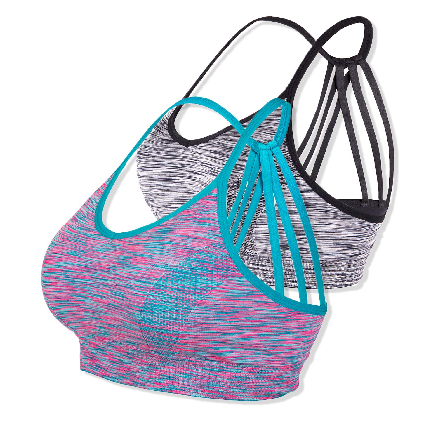 OMG Shop Women's Racerback Sports Bras - Padded Seamless Workout Bra for Yoga, Gym, Running, Fitness & Pilates | Comfortable Support for Active Lifestyles