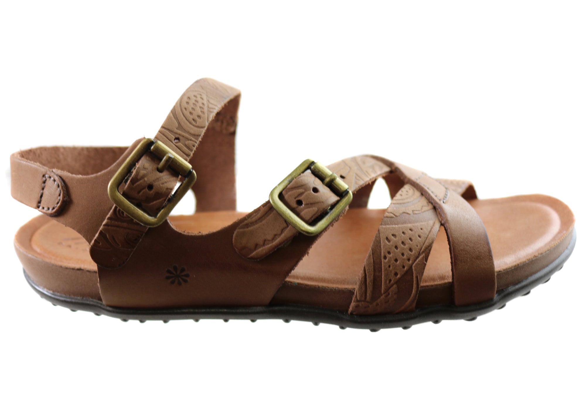 New Face Island Women's Comfortable Leather Sandals - Handmade in Brazil - Perfect for Beach Vacations & Summer Outfits