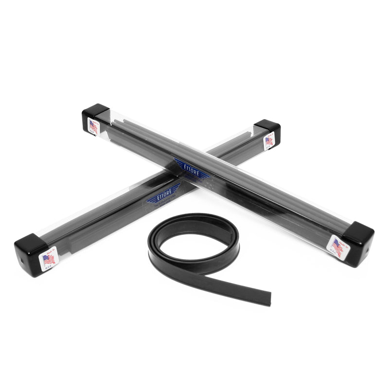 Ettore Premium Rubber Squeegee - Heavy Duty Window Cleaning Tool for Home, Car, and Glass Shower Doors - Streak-Free Cleaning with Comfortable Grip
