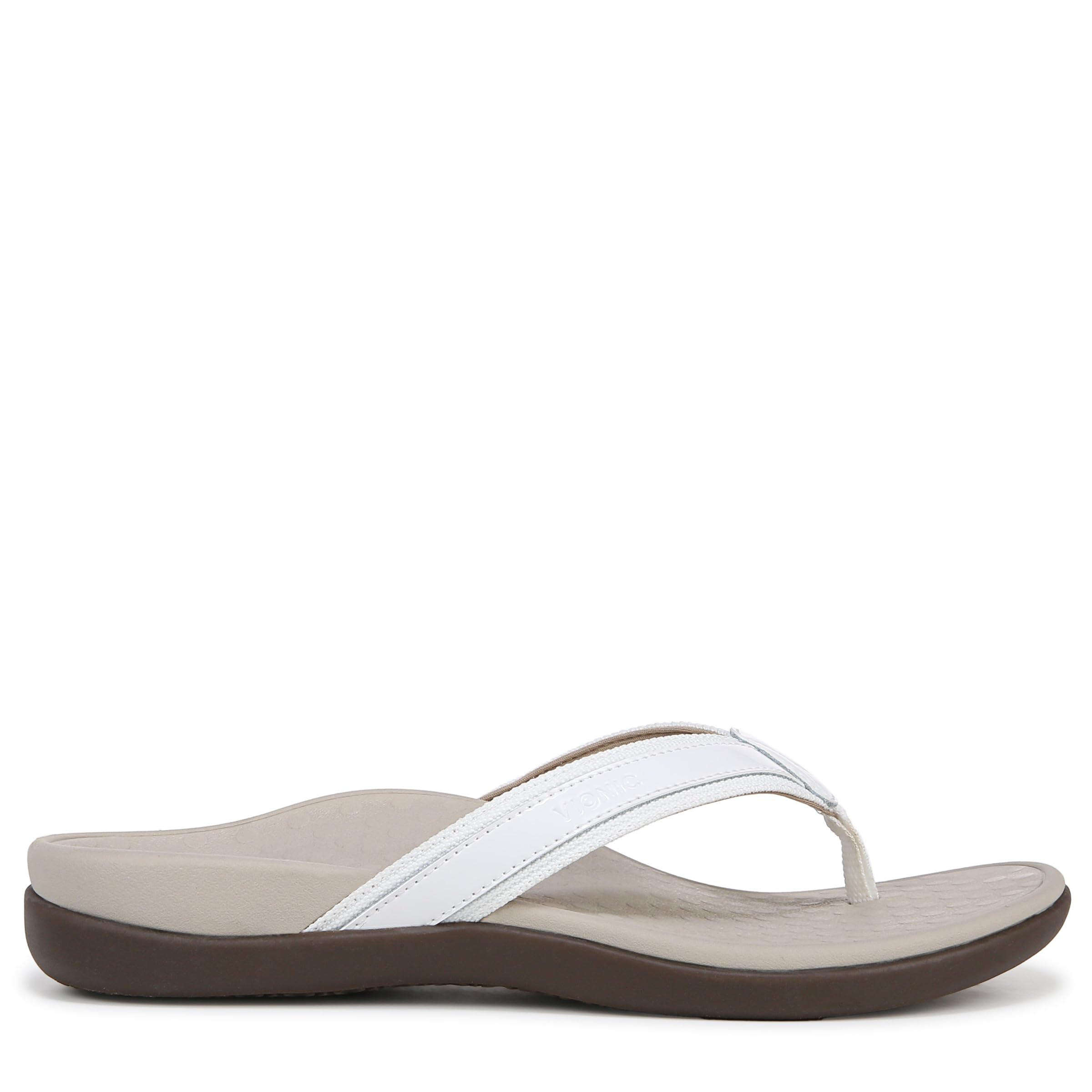 Vionic Women's Tide Toe Post Sandals - Comfortable Orthotic Support for Plantar Fasciitis & Flat Feet - Perfect for Walking, Travel & Summer Outfits