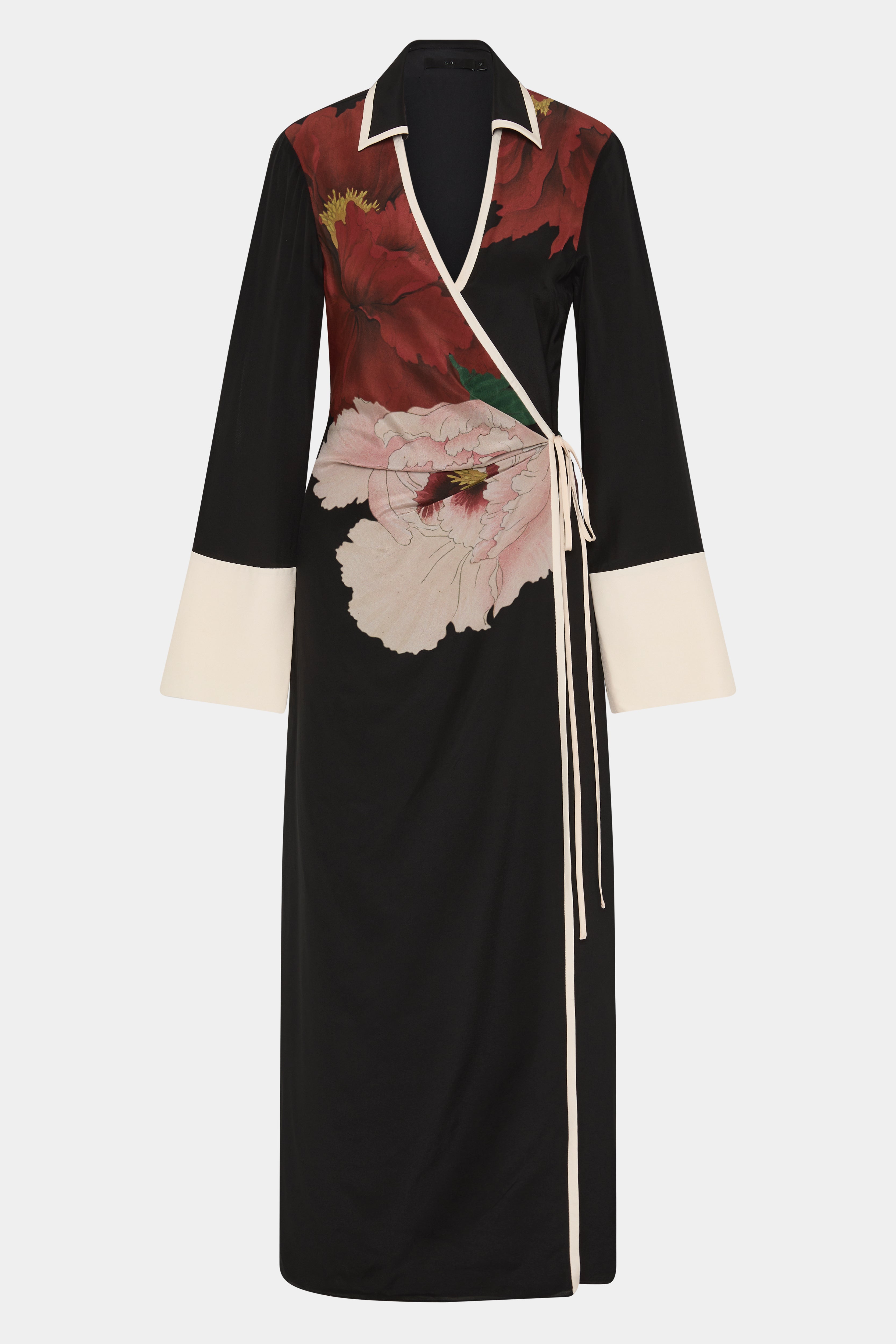 Florian Wrap Shirt Dress for Women - Stylish & Comfortable Summer Midi Dress - Perfect for Casual Outings, Beach Cover-Up, and Office Wear