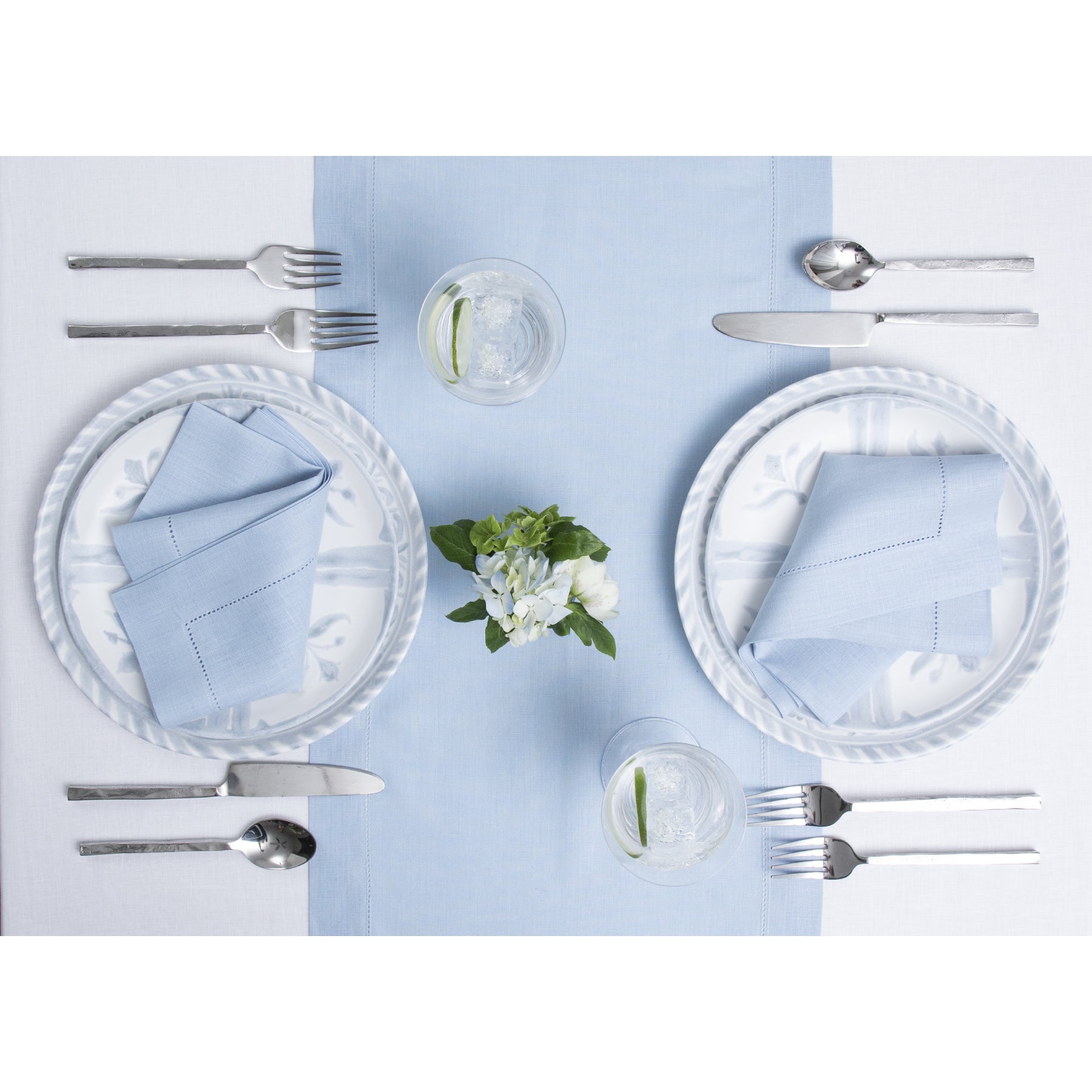 Elegant Classic Hemstitch Table Runner - 12x72 Inch White Linen Table Decor for Dining Room, Wedding & Holiday Parties - Perfect for Farmhouse, Rustic & Boho Home Decor