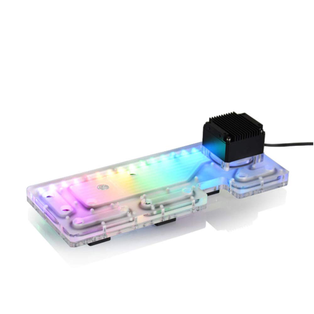 Bykski RBW Acrylic Distro Plate with DDC Pump for ASUS GT501 Computer Case - Water Cooling Distribution Board for PC Liquid Cooling System - Perfect for Gaming Rigs and Custom Water Cooling Builds
