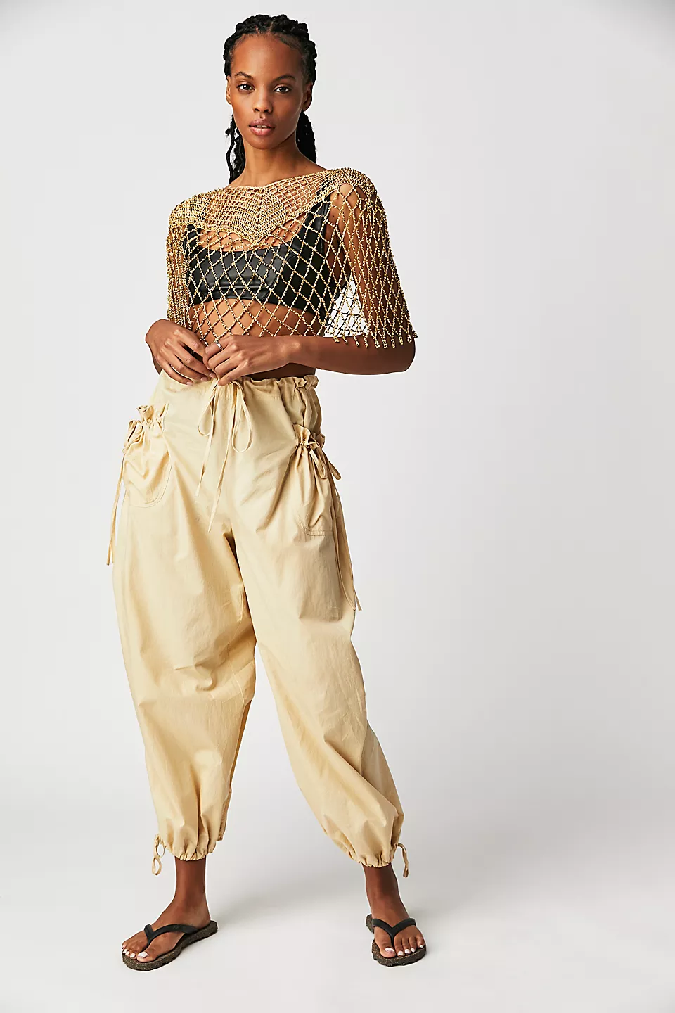 Elegant Gold Beaded Capelet Shawl for Women - Perfect for Weddings, Parties & Evening Events