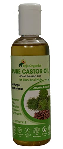 Pure Cold-Pressed Castor Oil 100ml - Organic, Hexane-Free for Hair Growth, Eyelashes & Skin Care - Perfect for DIY Beauty & Natural Remedies