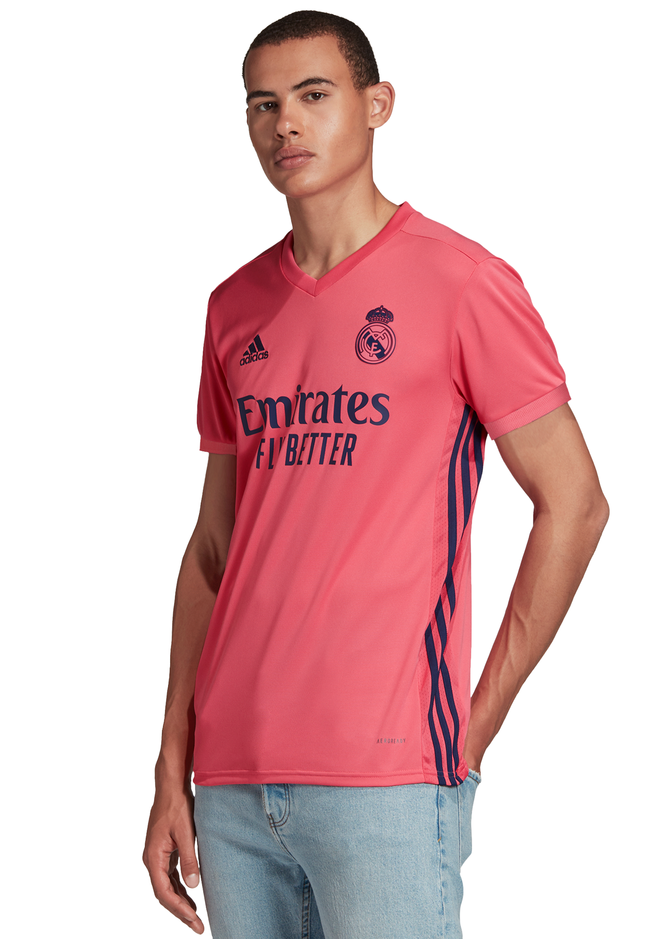 Adidas Men's Real Madrid 20/21 Away Soccer Jersey - GI6463 - Authentic Football Shirt for Fans & Players - Perfect for Match Days, Training & Casual Wear