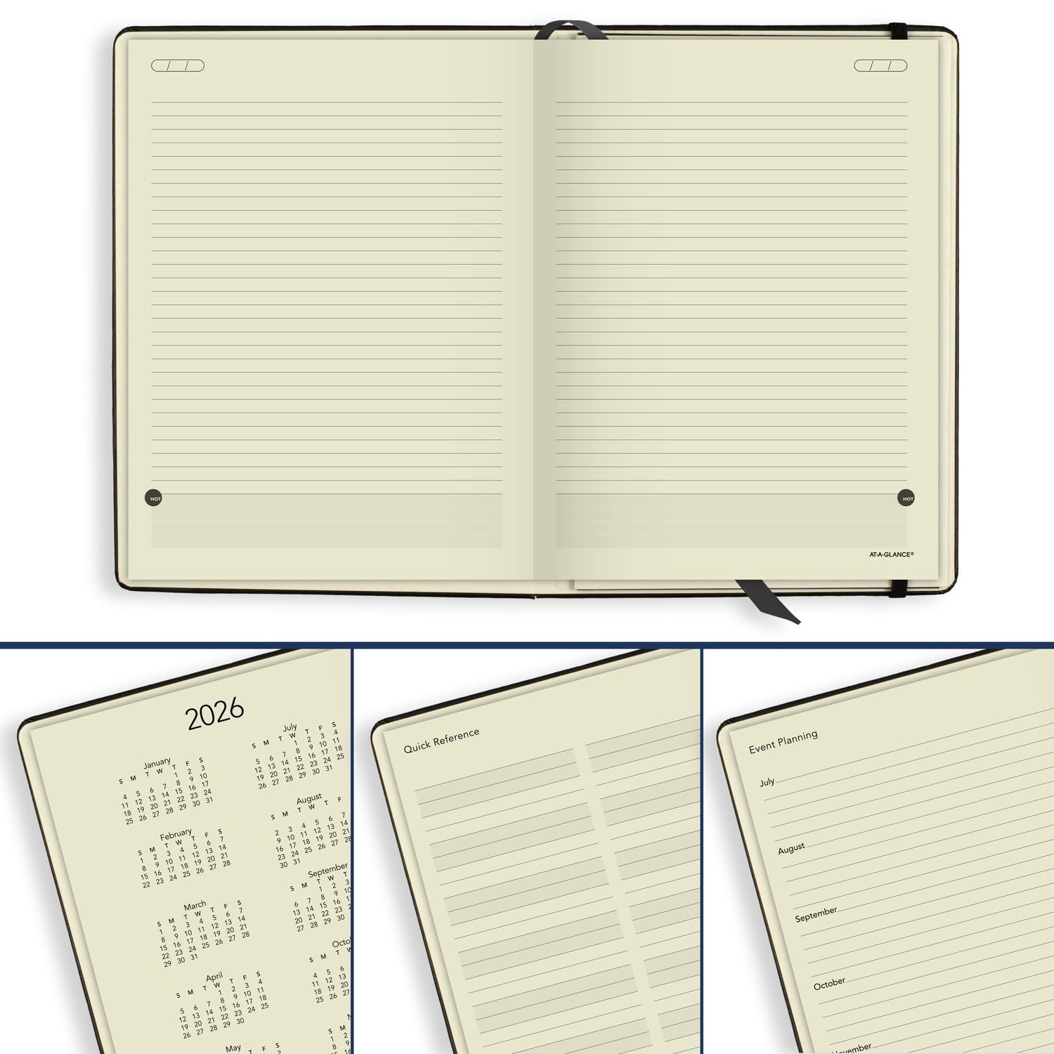 AT-A-GLANCE 2024-2025 Academic Planner - Weekly & Monthly Schedule Book with Hourly Appointments, 7.5