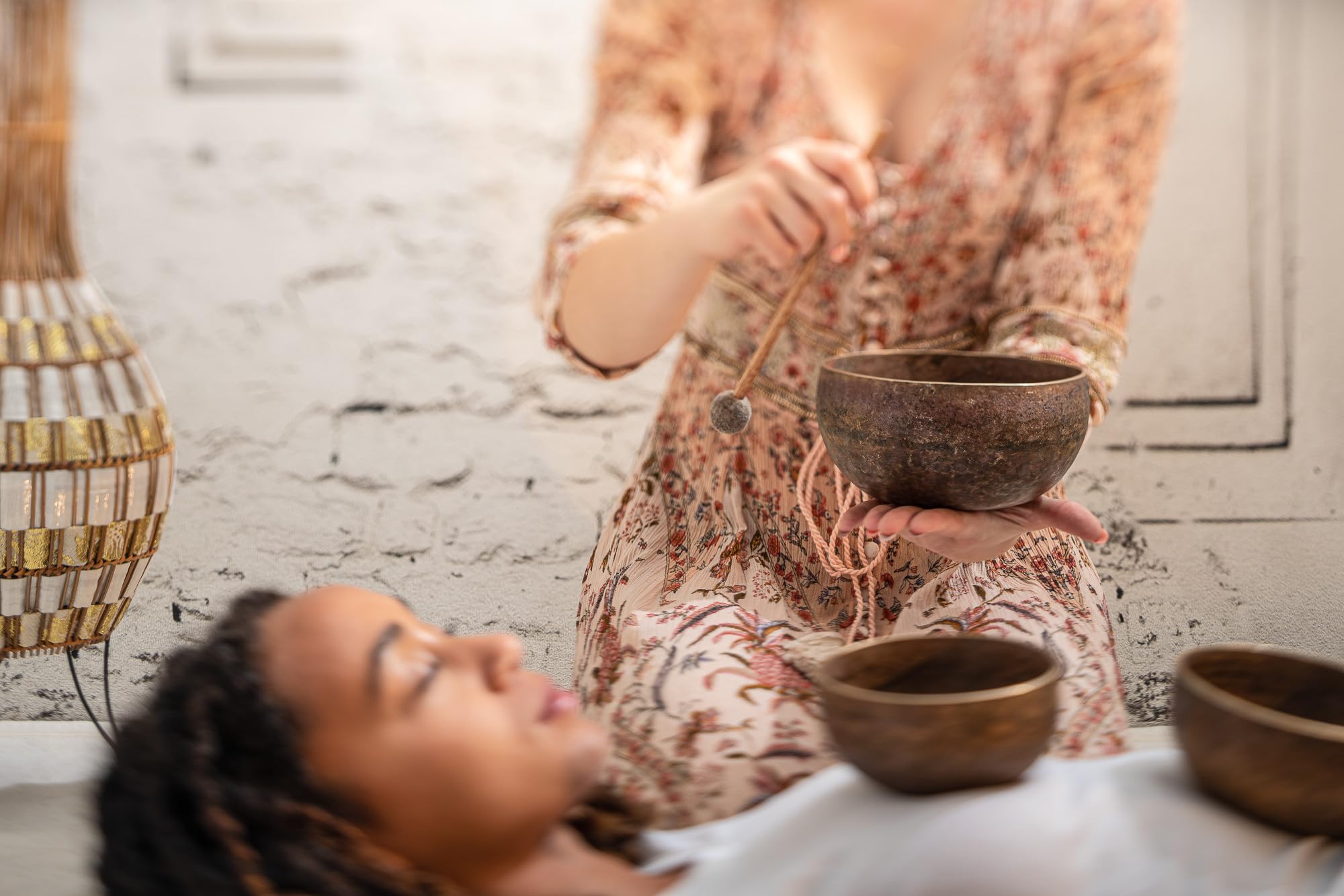 3 Piece Bronze Singing Bowl Set with Felt Rings & Covers - Handcrafted in India for Meditation, Yoga, ASMR & Sound Therapy | Premium Quality Tibetan Singing Bowls for Relaxation, Mindfulness & Healing | 2-Year Warranty | Perfect for Home, Studio & Spiritual Practices