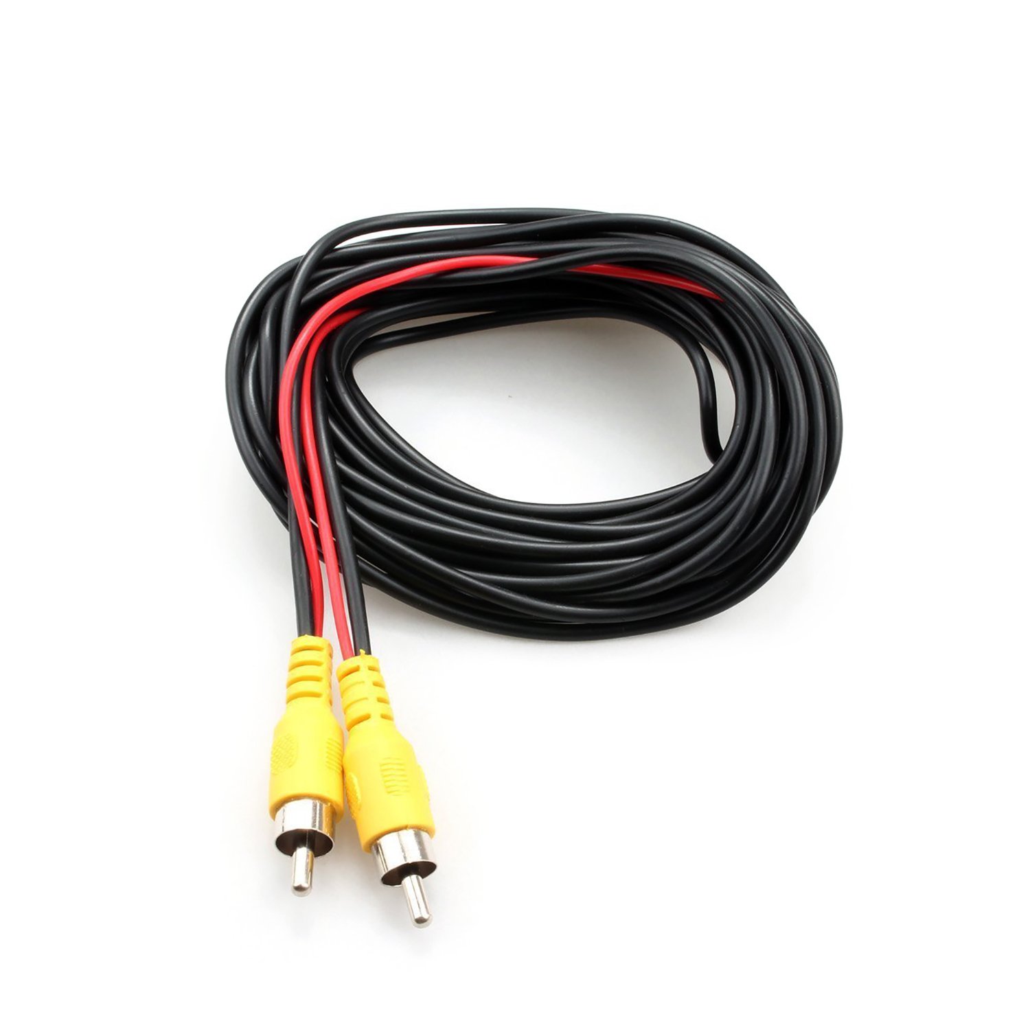 DALLUX Backup Camera RCA Video Cable - 33FT/10M Car Reverse Rear View Parking Camera Cable with DC Power Adapter & RCA Connector - Perfect for Truck, SUV, RV Parking Assistance & Safety Monitoring