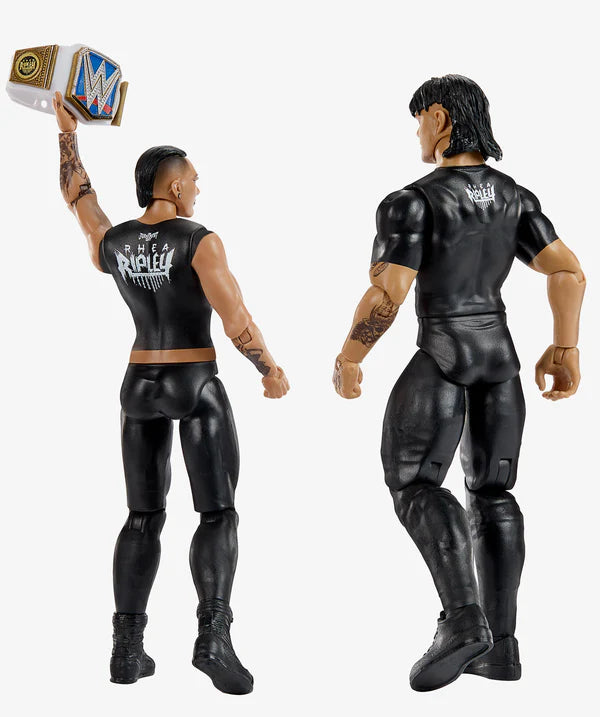 WWE Main Event Series Rhea Ripley & Dirty Dominik Mysterio 2-Pack Action Figures - Collectible Wrestling Toys for WWE Fans & Display