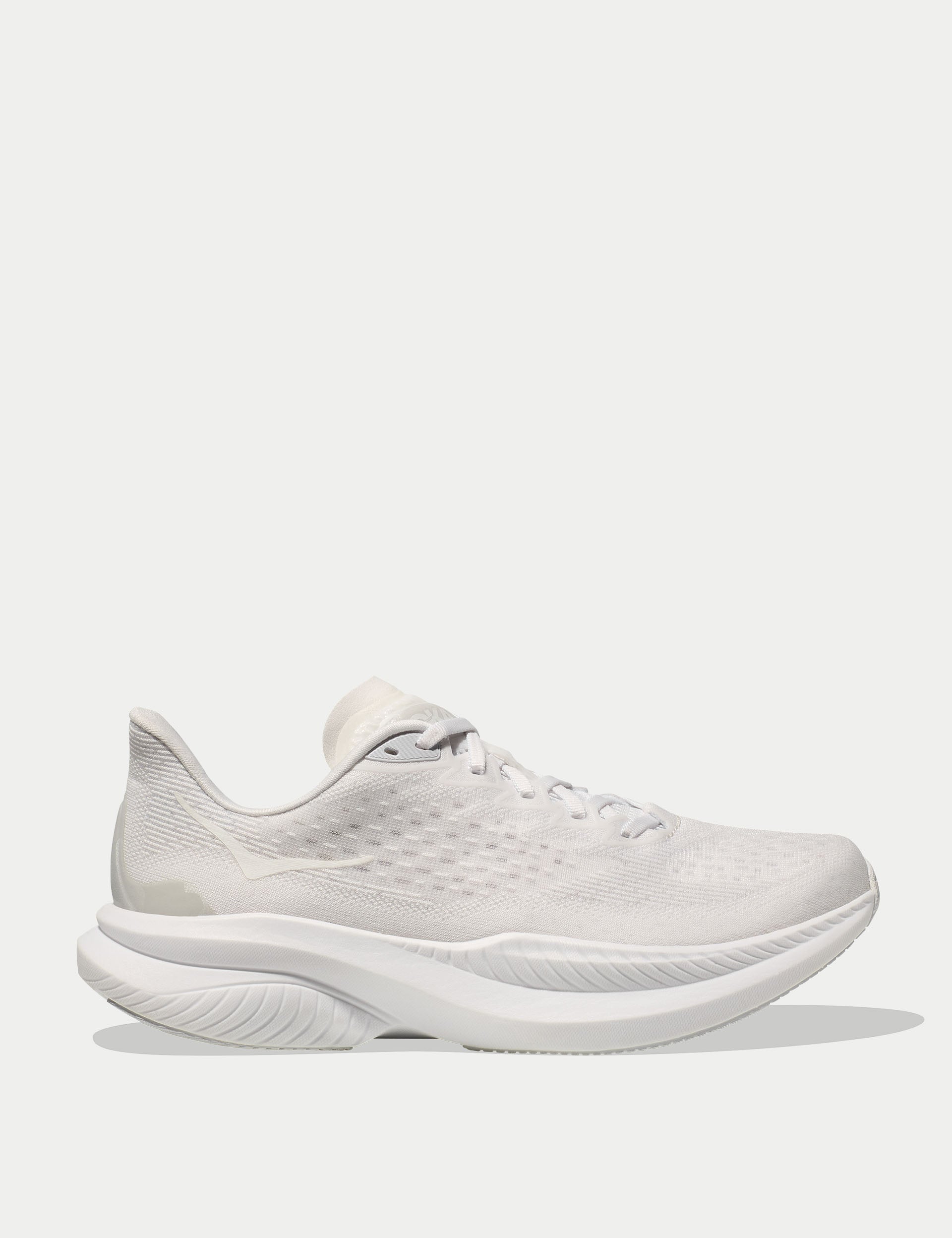 Hoka Mach 6 Running Shoes for Women - White (1164033-WWH) | Lightweight Cushioned Road Running Sneakers for Training & Marathon