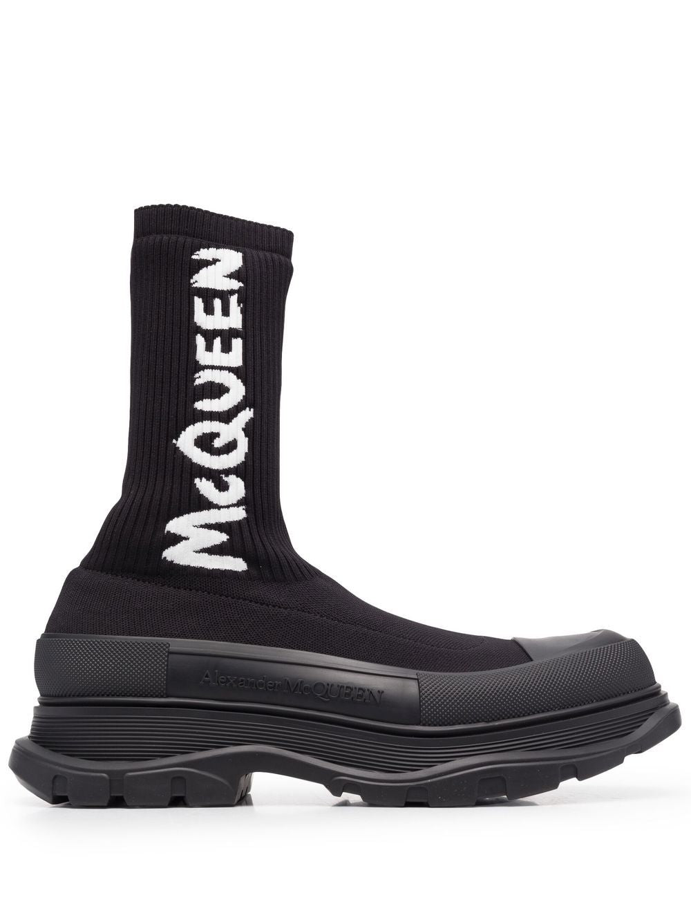 Alexander McQueen Black Leather Sneakers for Men & Women - Stylish Luxury Fashion Shoes for Casual Wear & Everyday Outfits