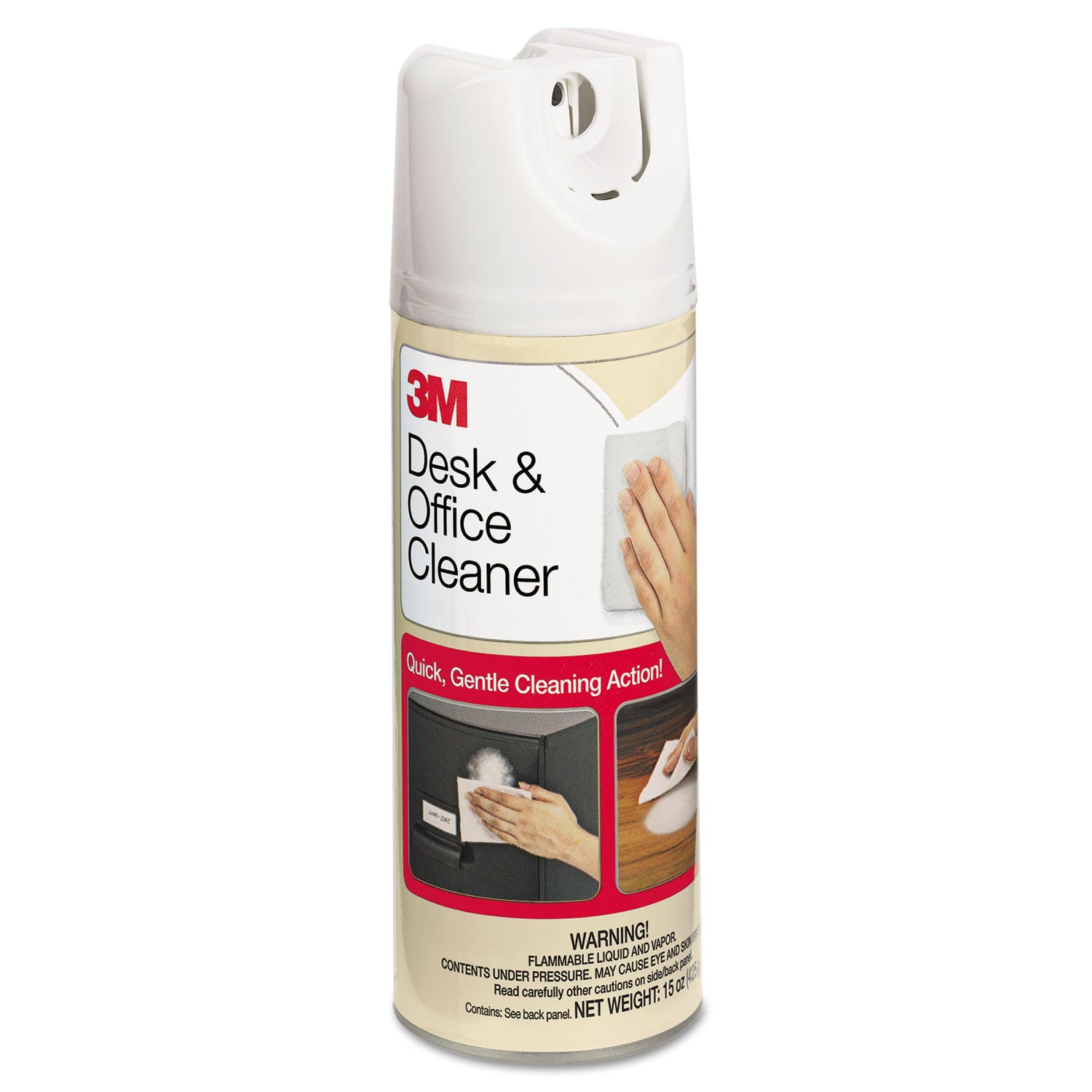 3M™ Desk and Office Spray Cleaner - 15 Oz Aerosol Can (Pack of 12) | Multi-Surface Disinfectant for Desks, Keyboards, Phones | Office, Home & Workspace Cleaning Solution