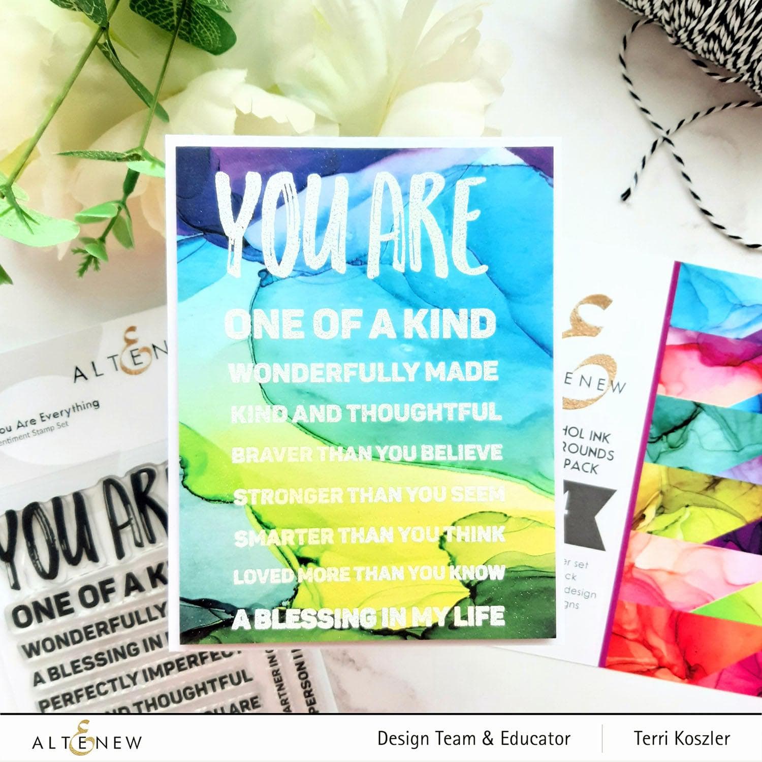 Vibrant Alcohol Ink Backgrounds - 6x6 Inch Premium Paper Pack for Card Making, Scrapbooking & Mixed Media Art Projects