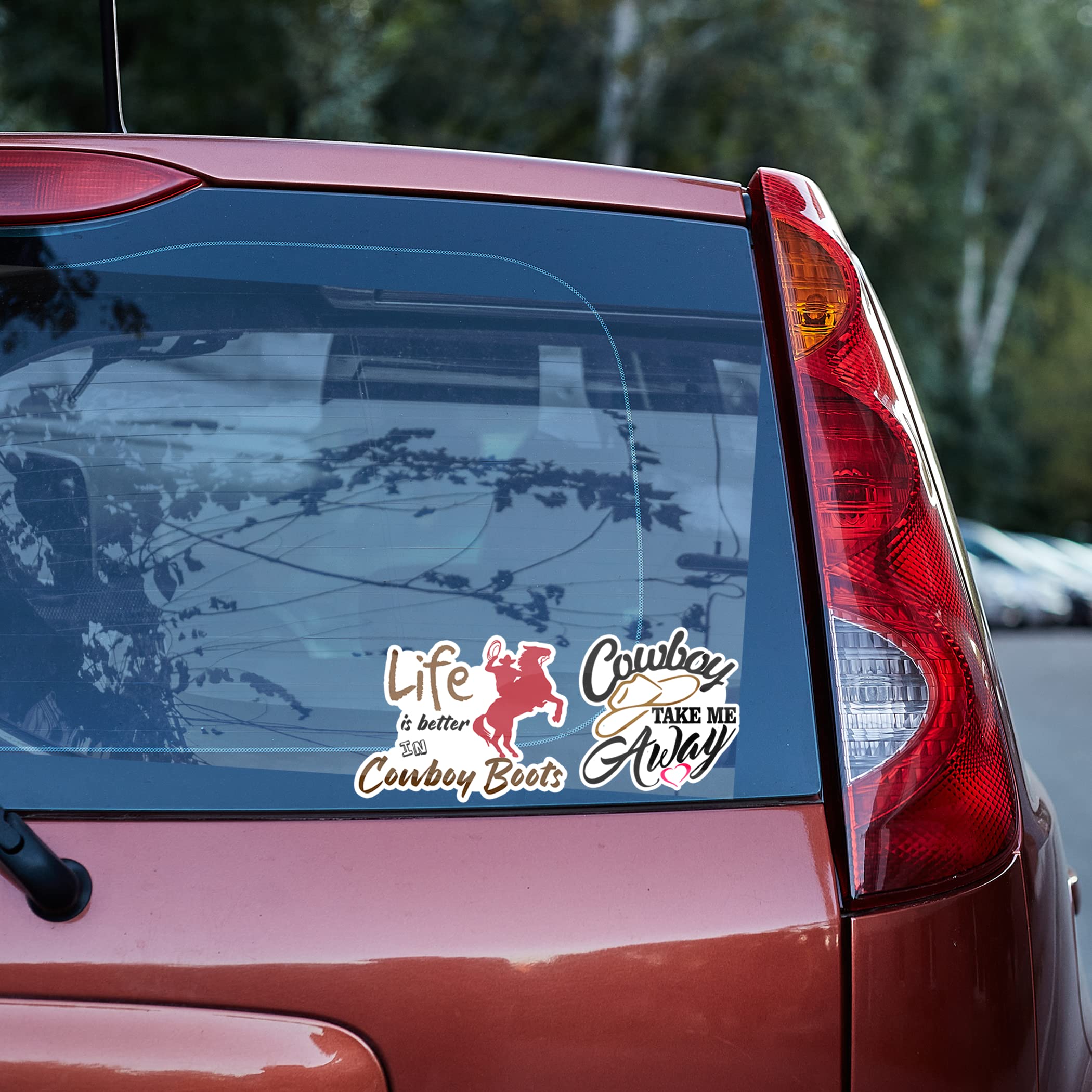 Western Cowboy Stickers - Waterproof Vinyl Decals for Men, Women, Kids - Perfect for Water Bottles, Laptops, Cars & Party Favors - Durable, Extra Sticky Western-Themed Gift Ideas for Cowboy Fans