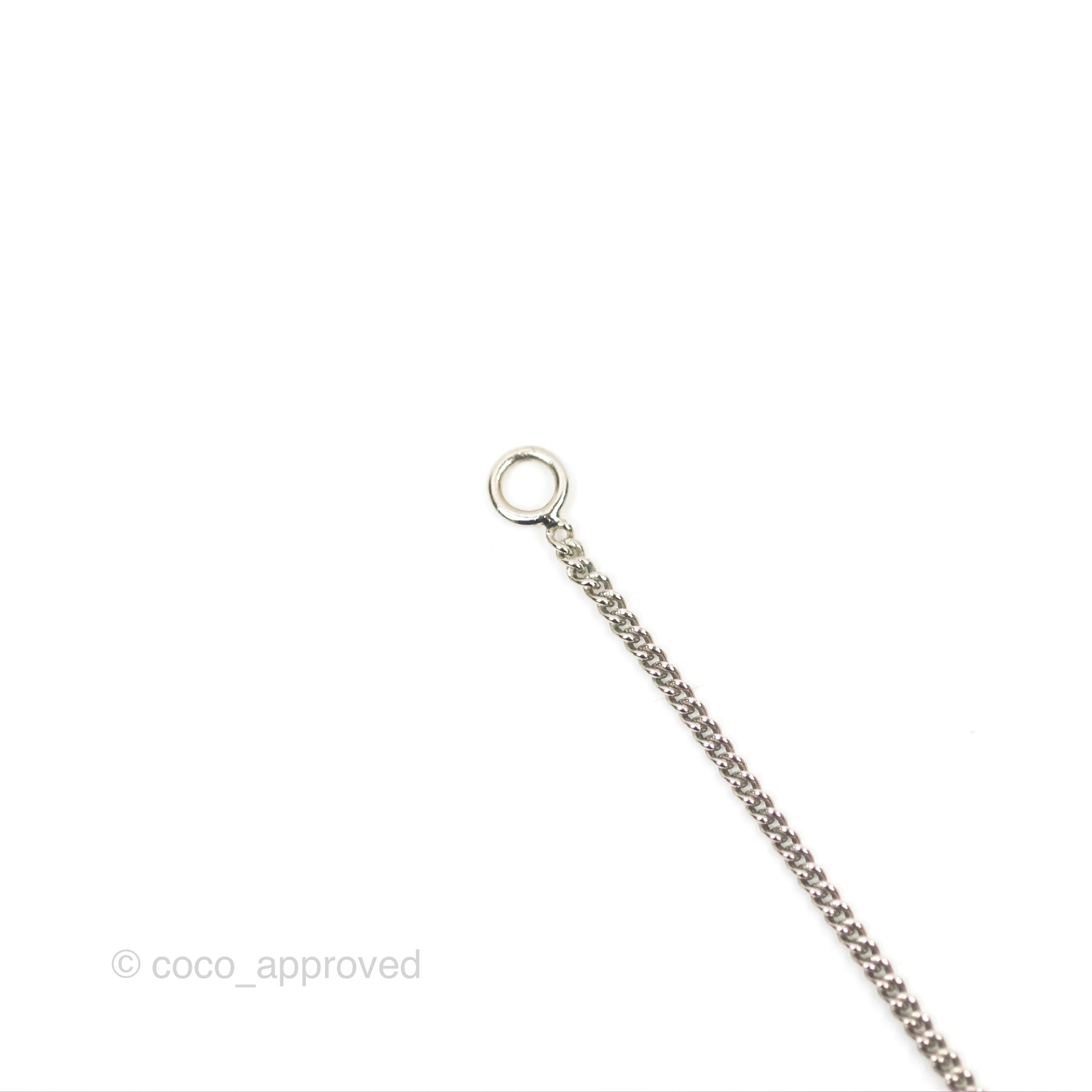 Chanel CC Pearl Necklace - Silver Tone 11V Elegant Fashion Jewelry for Women | Perfect for Parties, Weddings & Special Occasions