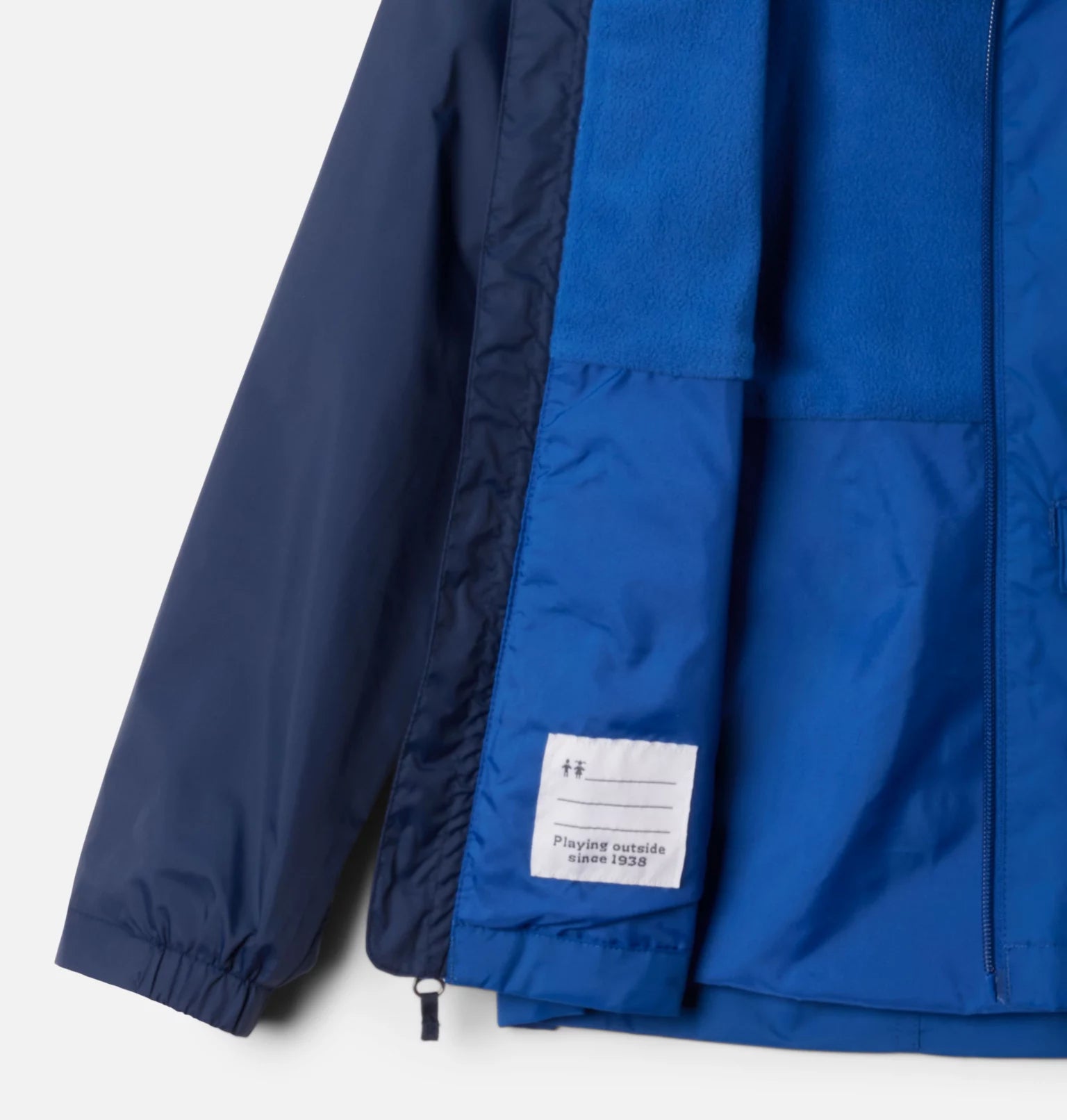 Columbia Men's Rain Zilla II Waterproof Jacket - Navy/Mountain Blue - Lightweight & Breathable for Hiking, Camping & Outdoor Adventures