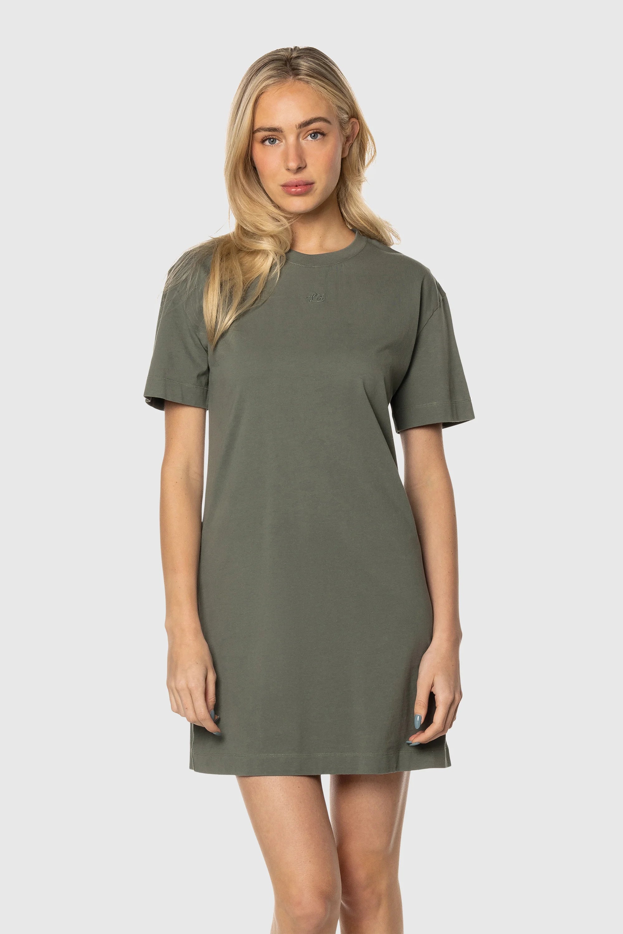 Women's Tee Dress with Speckle Print - Casual Summer T-Shirt Dress for Beach, Vacation & Everyday Wear
