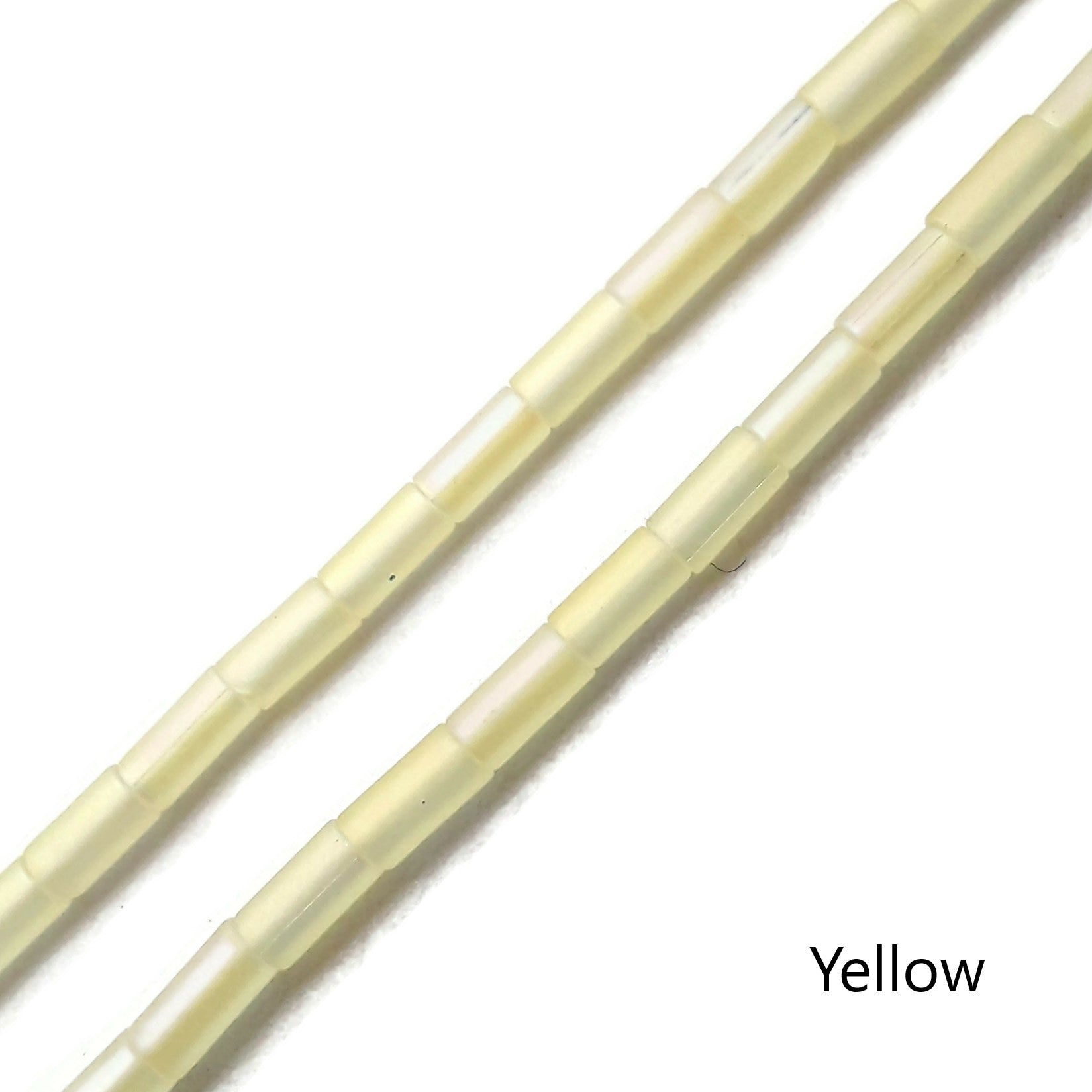 2x5mm Matte Crystal Glass Tube Beads - 15 Strands for Jewelry Making, DIY Crafts, and Bracelet Designs