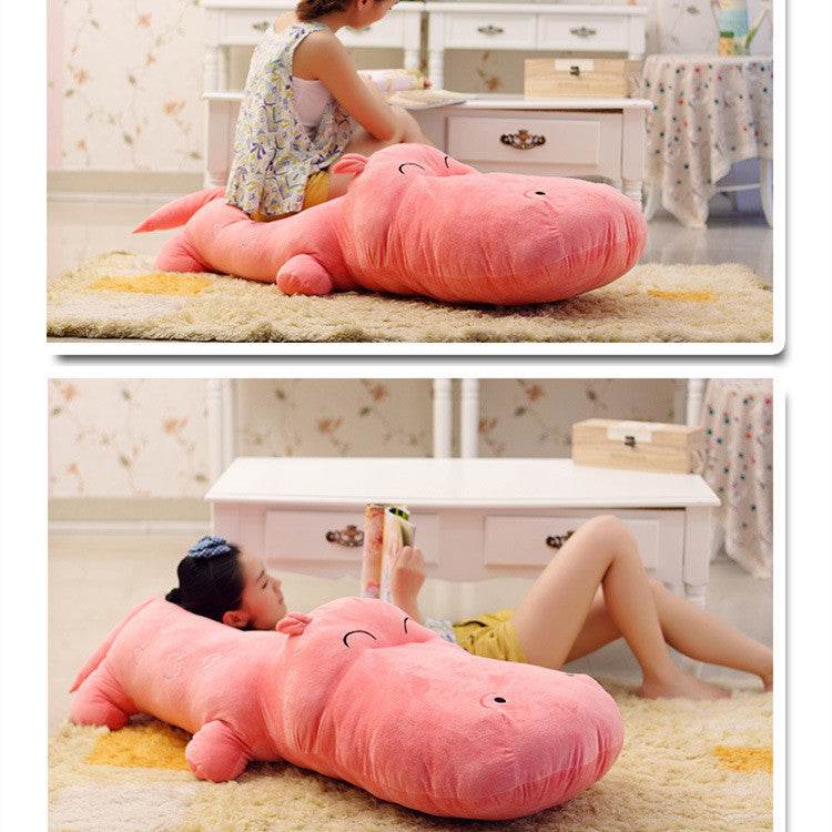 Kai: Giant Hippo Plush Toy - Extra Large Soft Stuffed Animal for Kids & Adults | Perfect for Cuddling, Nursery Decor, and Gift Giving