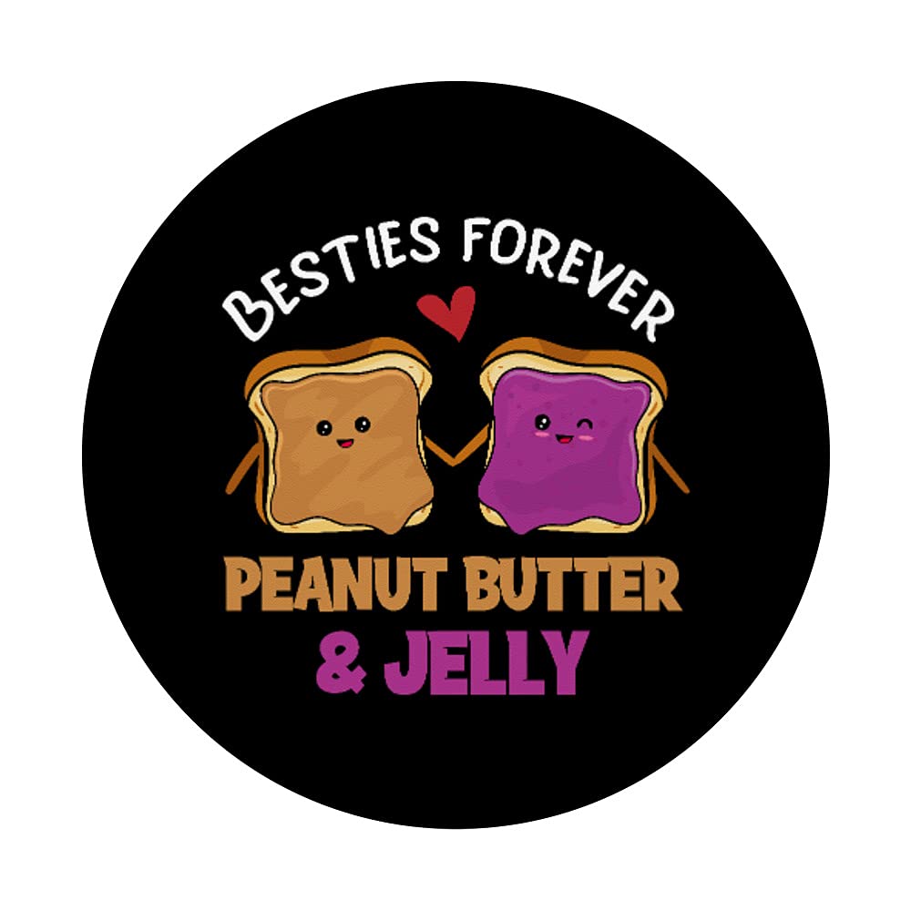 Peanut Butter & Jelly Besties Forever Best Friend Girlfriend PopSockets Swappable PopGrip - Perfect for Phones, Tablets, and Laptops, Ideal for Gifts, Daily Use, and Travel Accessories