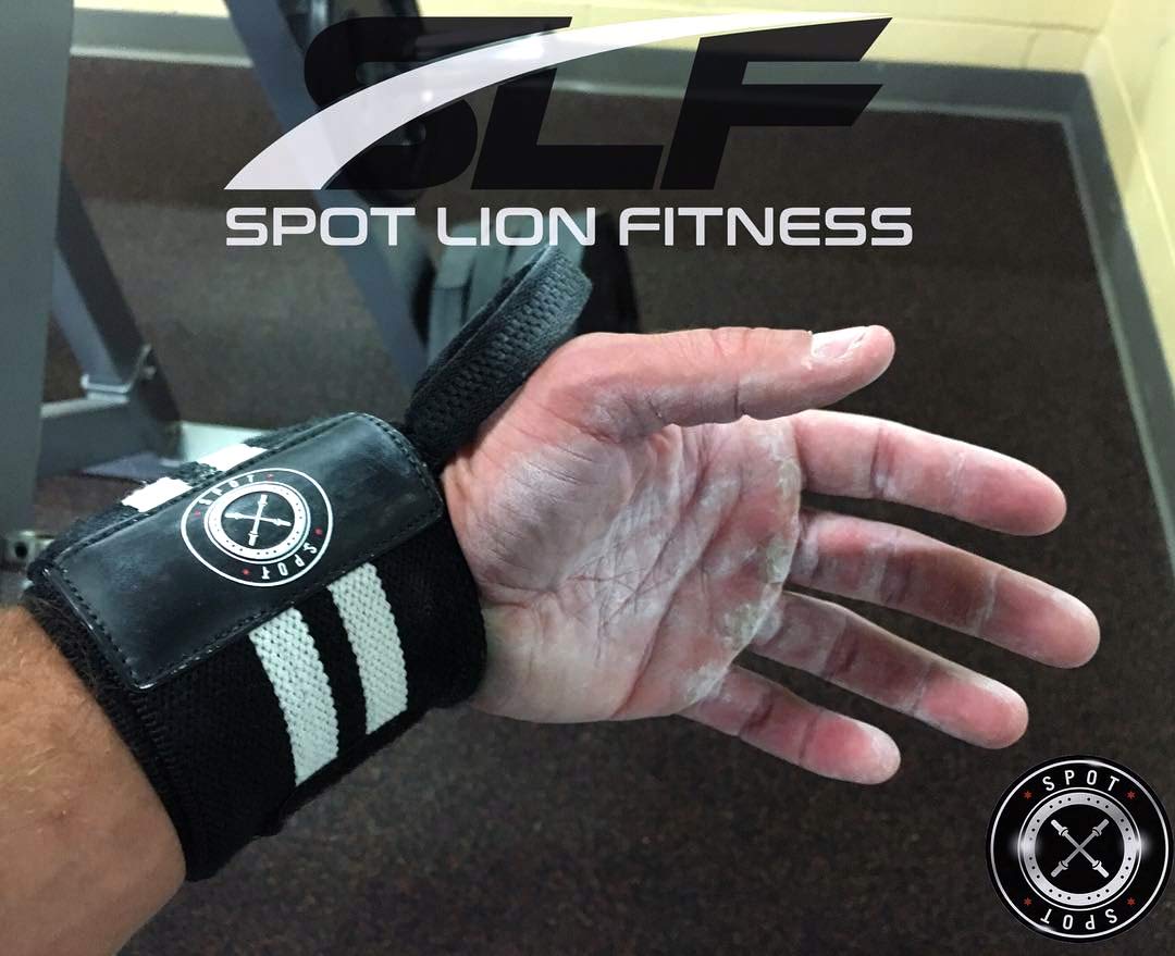 Professional Weight Lifting Wrist Wraps - Powerlifting & Bodybuilding Support for Weight Training - Ideal for Gym, CrossFit & Strength Workouts - Spot Lion Fitness
