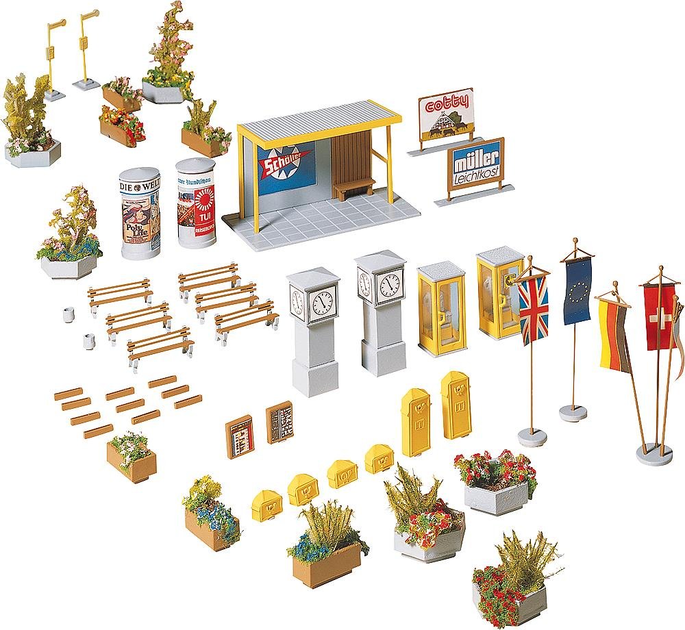 Faller 180585 Town Scenery Accessories for Model Train Sets