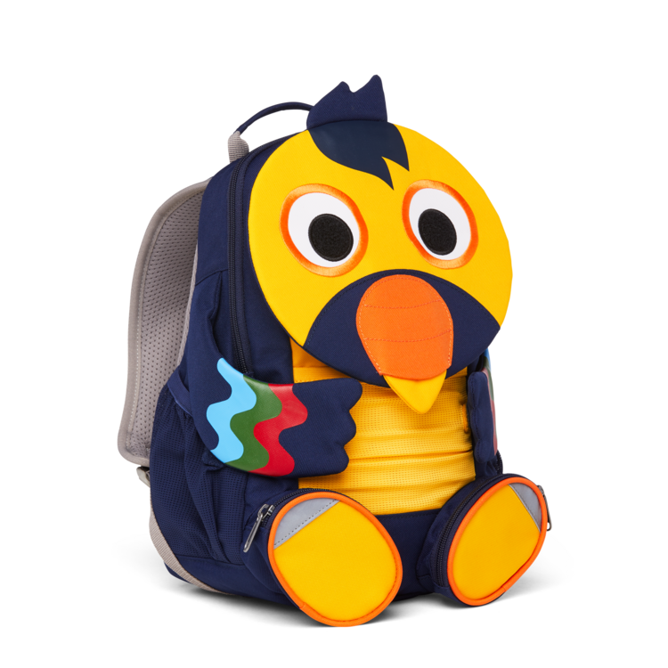 Affenzahn Large Friend Toucan Backpack for Kids - Durable & Waterproof School Bag with Adjustable Straps - Perfect for School, Travel, and Outdoor Adventures