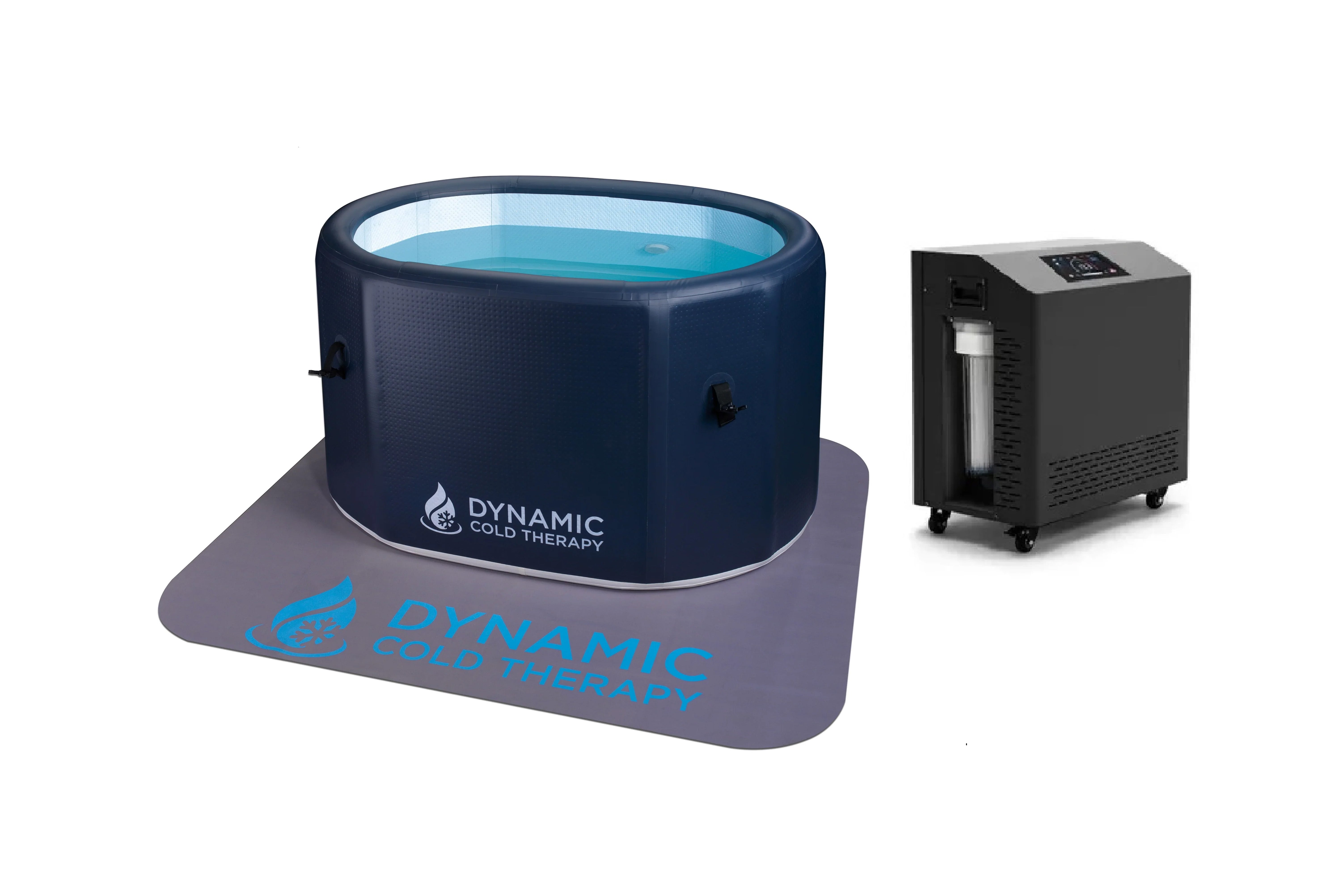 Dynamic Cold Therapy Inflatable Oval Cold Plunge Tub - Portable Ice Bath for Muscle Recovery, Pain Relief & Athletic Performance - Perfect for Home Gym, Post-Workout Recovery & Cryotherapy