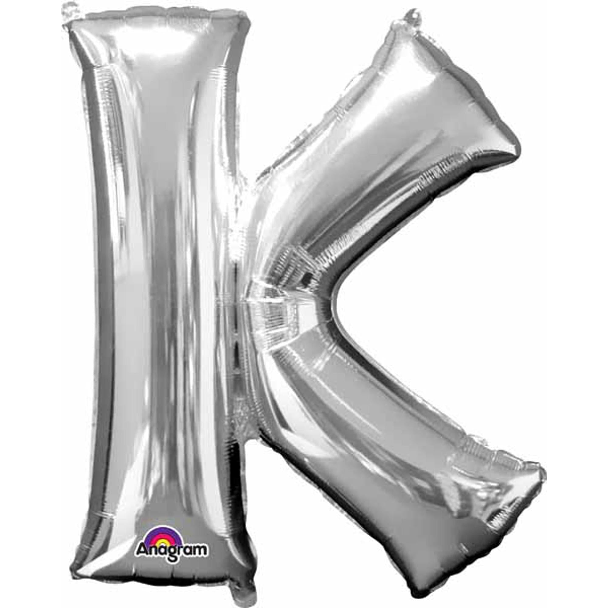 16 Inch Silver Letter K Shape - Elegant Monogram Initial for Home Decor, Wall Art, and Personalized Gifts | Perfect for Weddings, Birthdays & Room Decoration