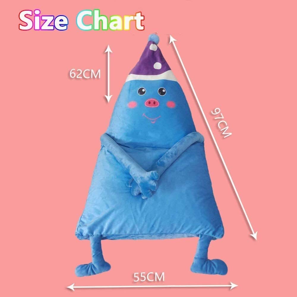 Ergonomic Kids Bean Bag Chair - Comfortable & Supportive for Children's Lounging & Relaxation - Soft & Durable Blue Bean Bag - Perfect for Playrooms, Bedrooms & Reading Nooks (One Size)