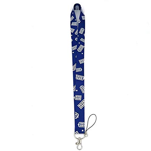 Doctor Who Tardis Phone Booth Lanyard Keychain - 17.5