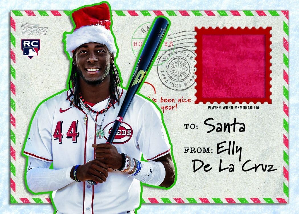 2024 Topps Holiday Baseball Sealed Mega Box - 1 Relic or Autograph Guaranteed per Box + Exclusive Ornament Box Loader | Perfect for Baseball Card Collectors, Holiday Gifts & Sports Memorabilia Enthusiasts