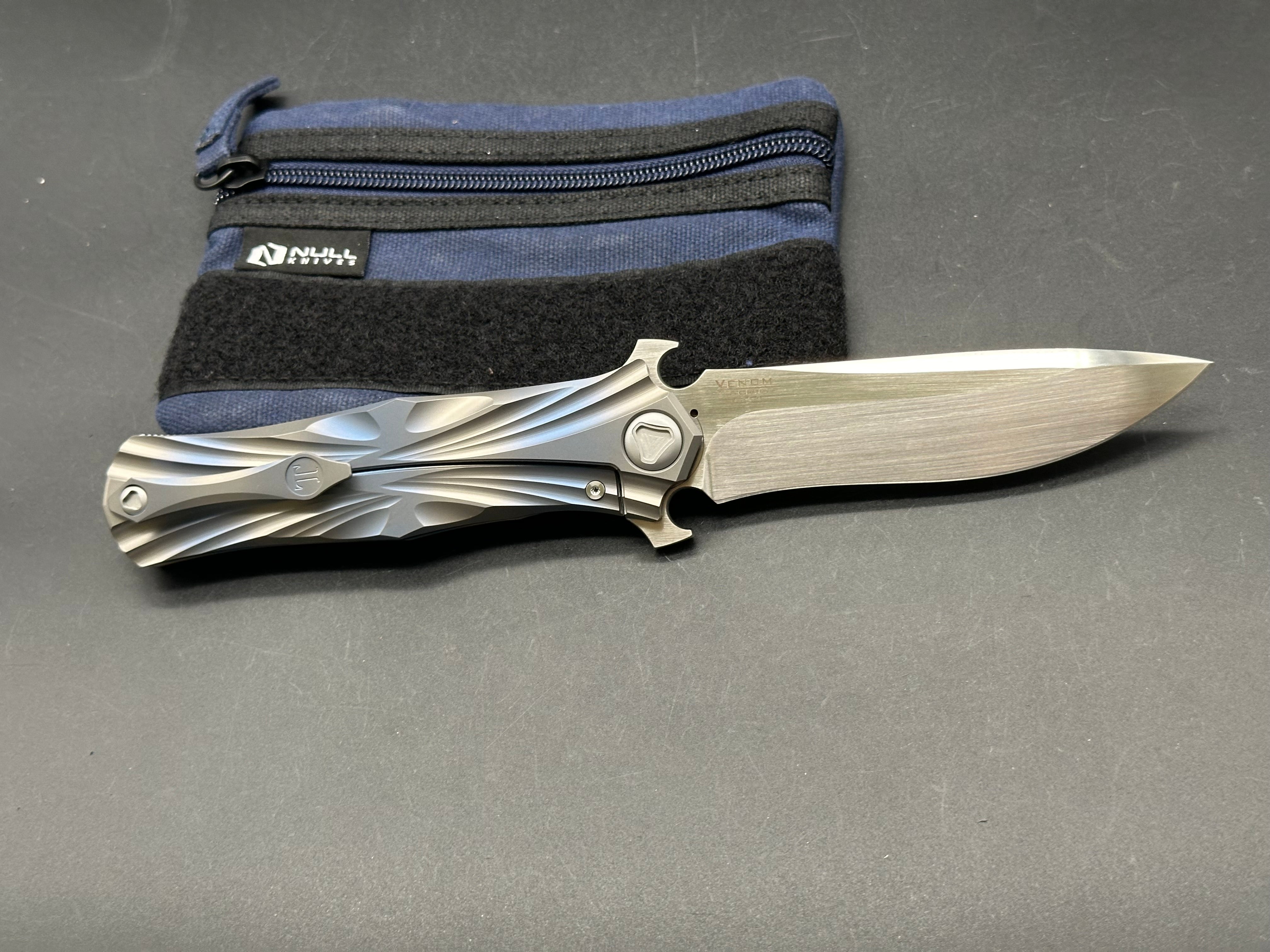 Kevin John T Series Titanium Folding Knife with M390 Steel Blade - EDC, Outdoor Camping, Hunting & Survival Gear