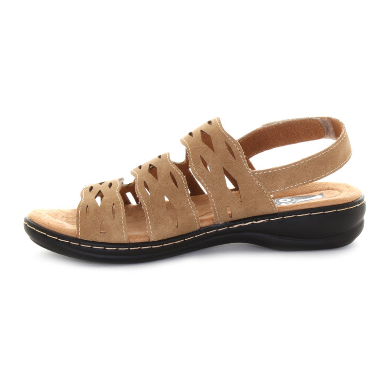 Women's Comfortable Dolly Sandals with Adjustable Back Strap - Casual Summer Shoes for Beach, Walking & Outdoor Activities