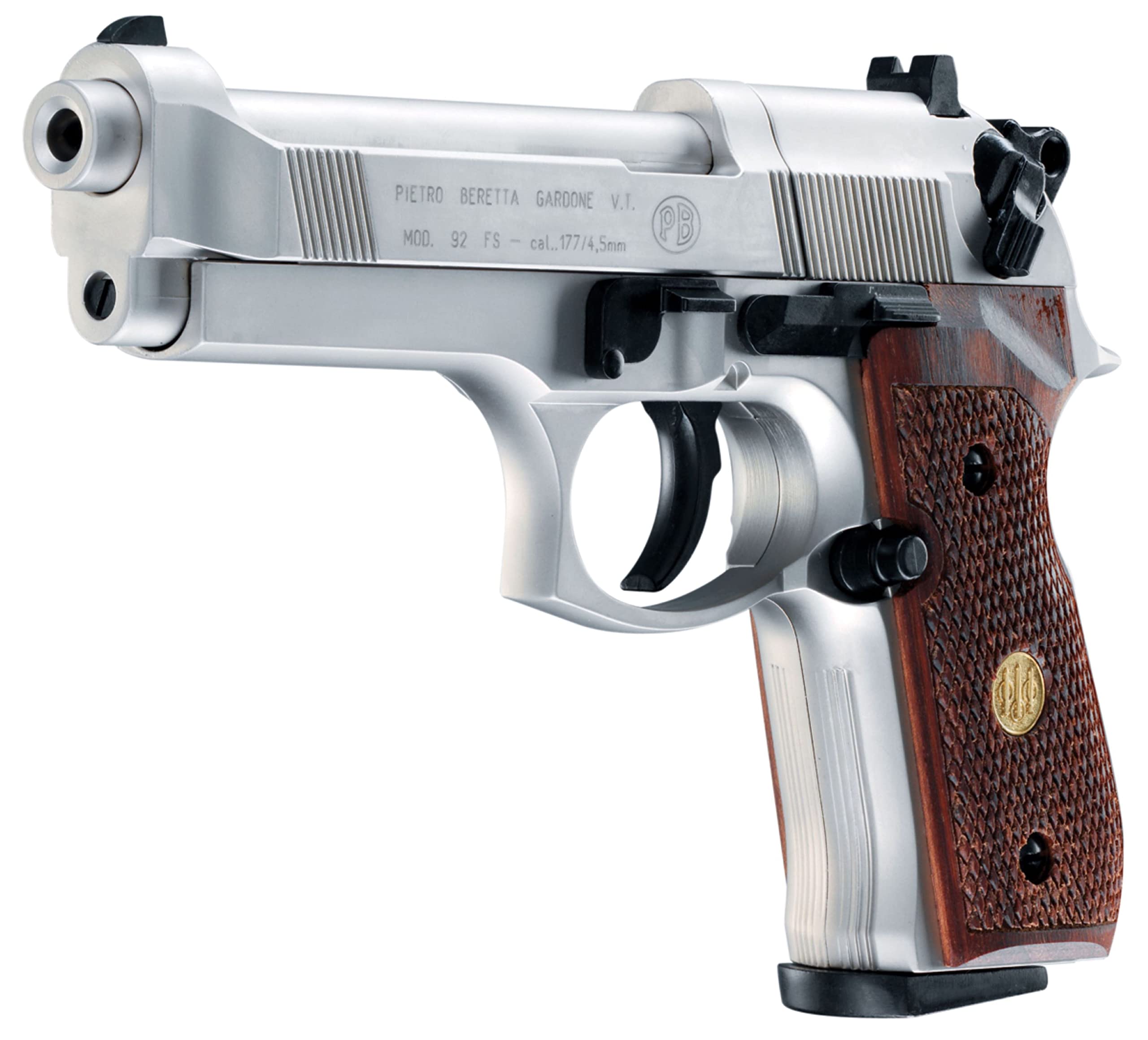 Beretta M92FS All Metal .177 Caliber Pellet Gun Air Pistol - CO2 Powered BB Gun for Target Practice & Plinking | Realistic Airgun for Training, Backyard Shooting & Outdoor Fun