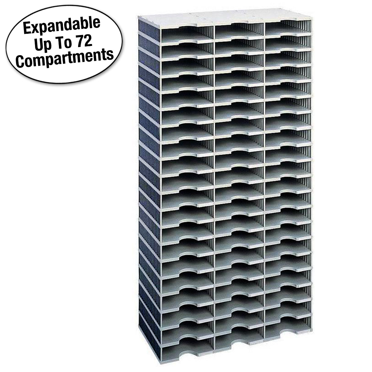 Ultimate Office TierDrop™ Desktop Organizer - 60 Letter Size Compartments for Documents, Forms, Mail & Classroom Supplies | Expandable with Optional Add-On Tiers | Lifetime Guarantee | Perfect for Home Office, School & Workspace Organization