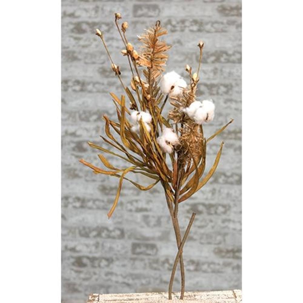 Premium Cotton & Fall Grass Branch Decor - 28