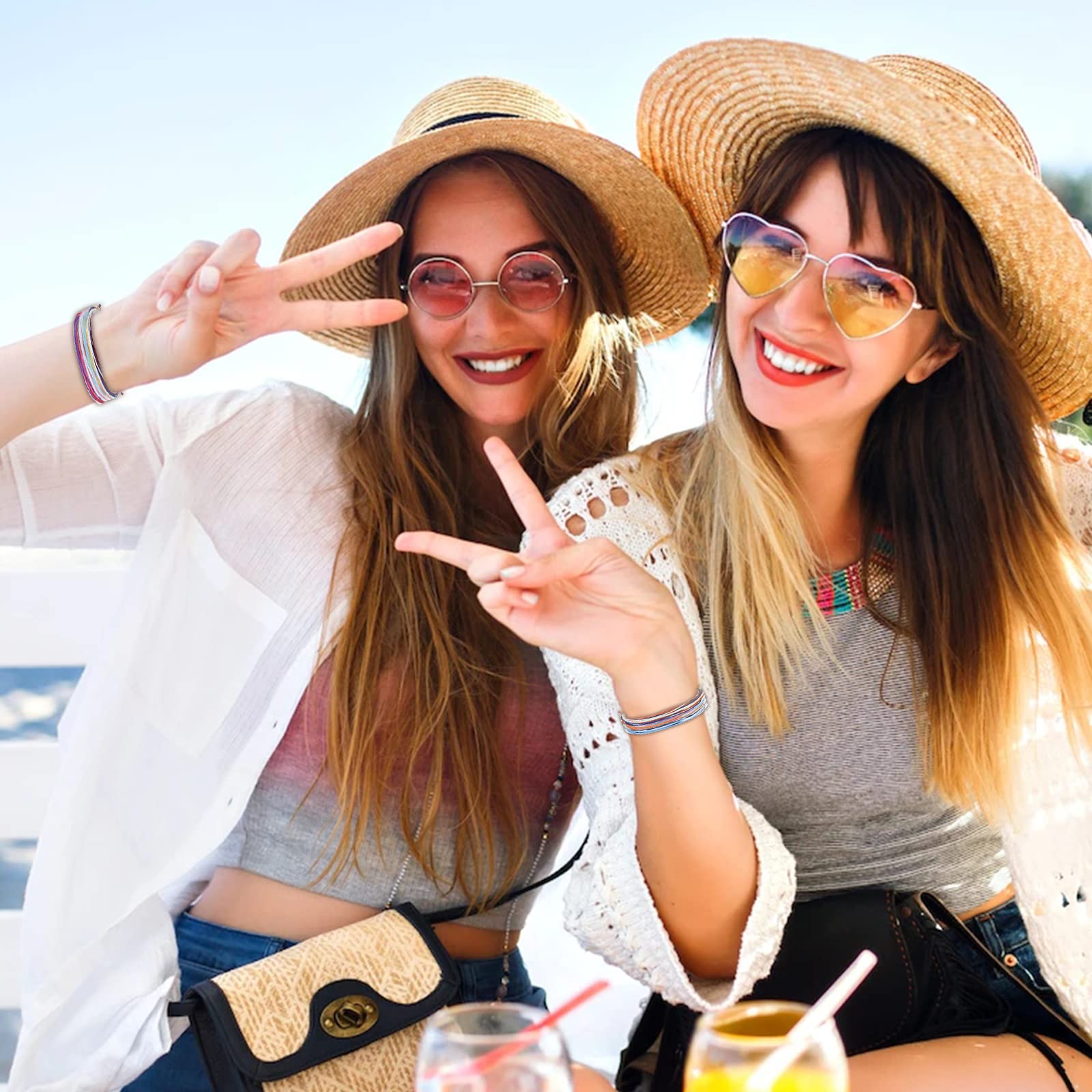Trendy Adjustable Wave Surfer Friendship Bracelets for Women - Waterproof Summer Ankle Bracelets, Long Tiantian String Bracelets, Perfect Gifts & Stocking Stuffers - Ideal for Beach Outfits, Boho Fashion, and Casual Wear