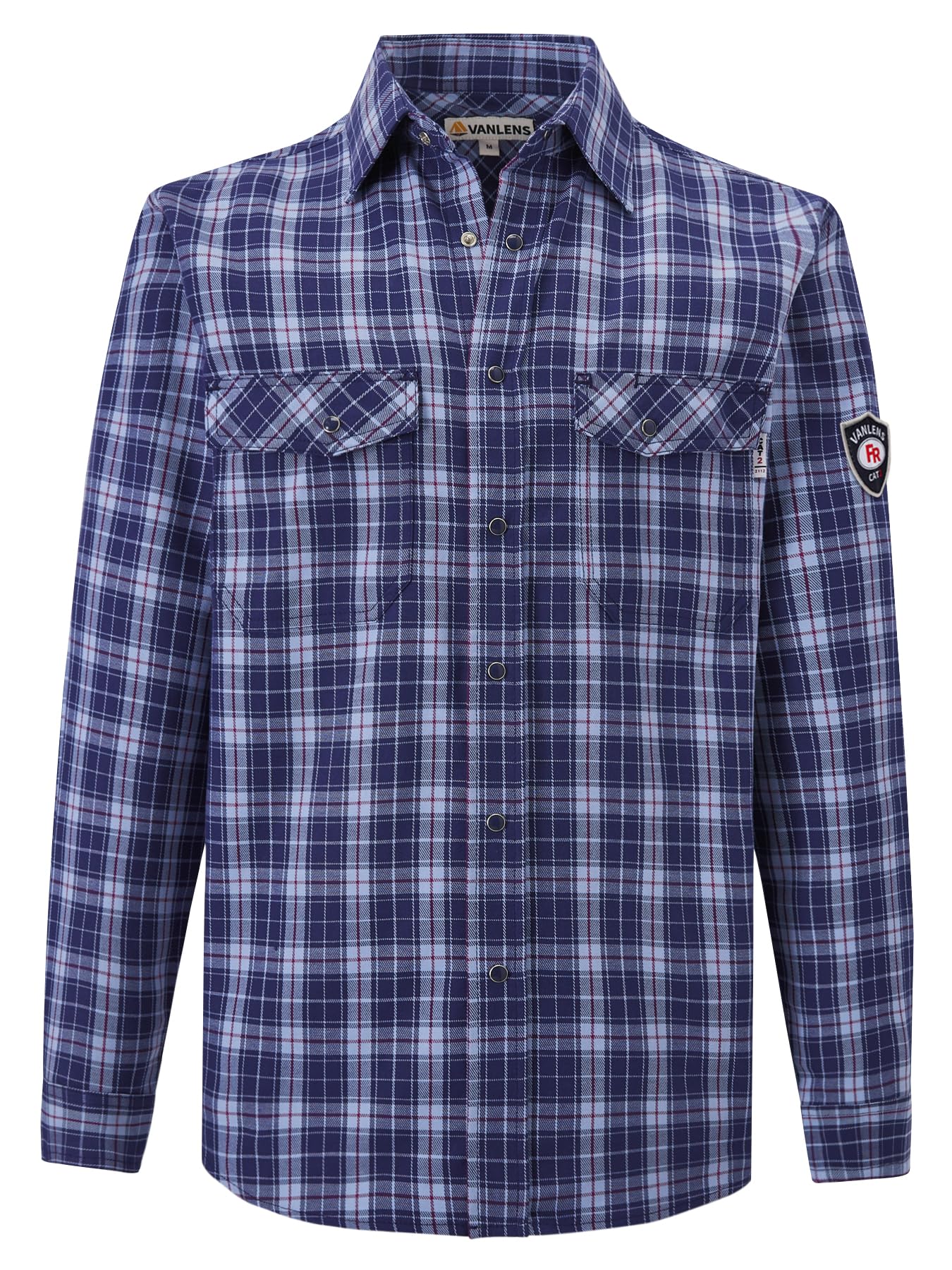 FR Flame Resistant Men's Welding Shirts - CAT/HRC2 Rated Button Down Work Shirts for Construction, Oilfield & Industrial Safety