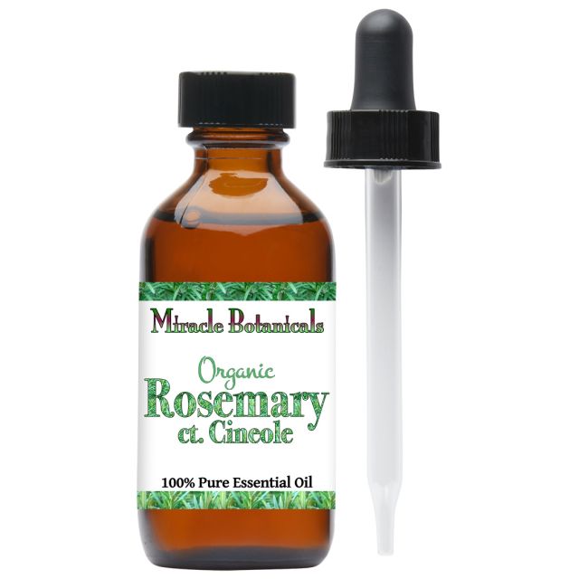 Organic Rosemary Cineole Essential Oil (Rosmarinus Officinalis ct Cineole) - Pure Aromatherapy Oil for Relaxation, Focus & Hair Growth - Perfect for Diffusers, Massage & Skincare