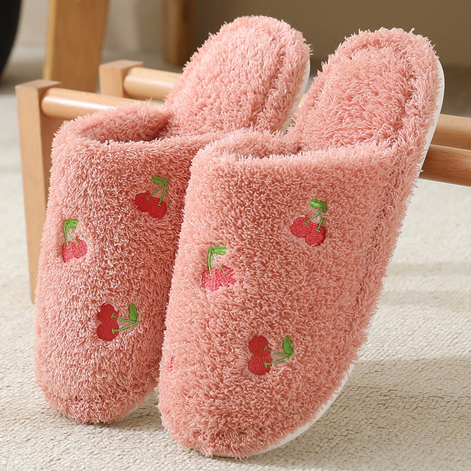 Cozy JHSLXD Women's & Men's Non-Slip Winter Slippers - Warm Cotton House Shoes for Indoor/Outdoor Use, Perfect for Home, Office & Travel Comfort