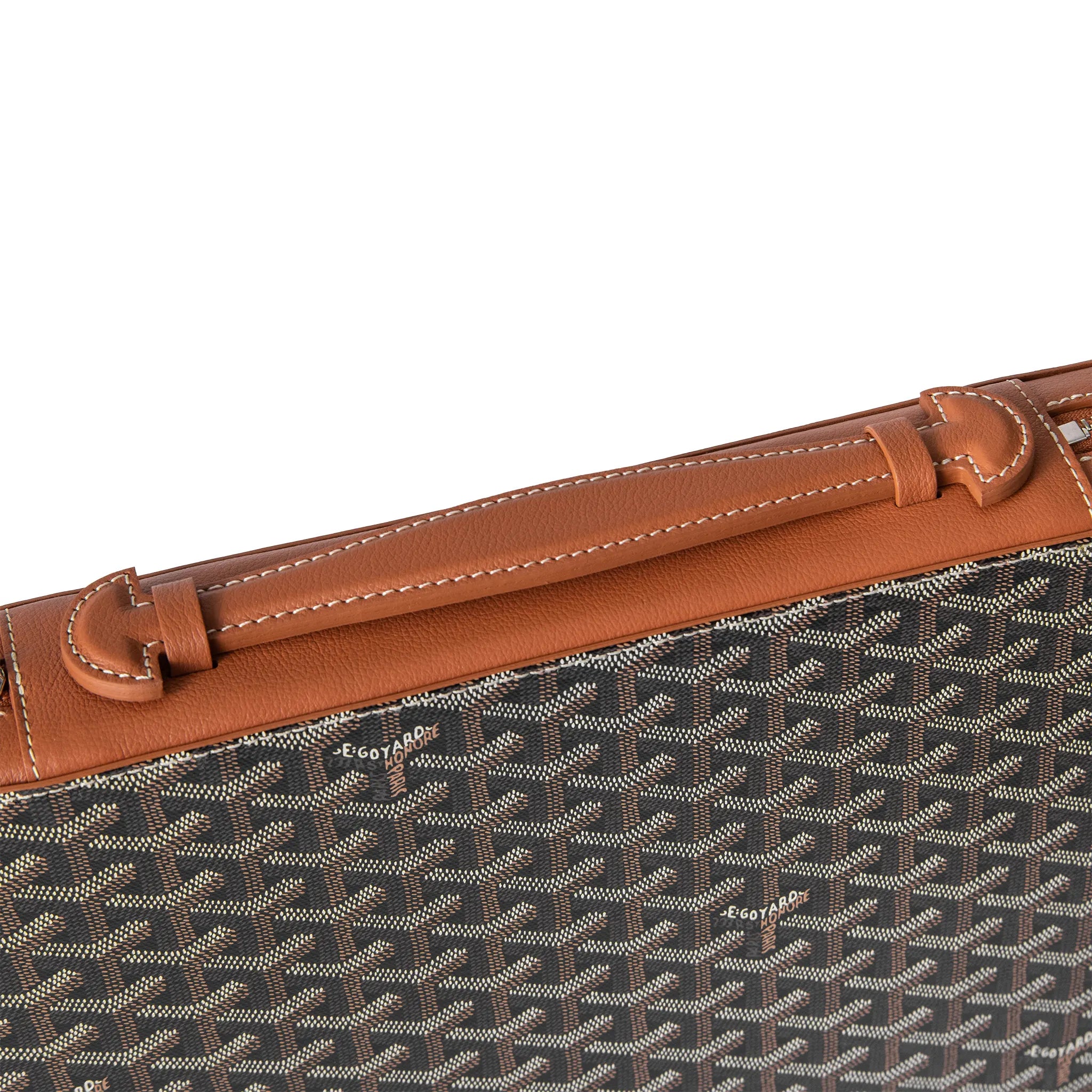 Goyard Compagnon Universel A4 Black Tan Leather Tote Bag - Stylish & Durable for Work, Travel & Everyday Use