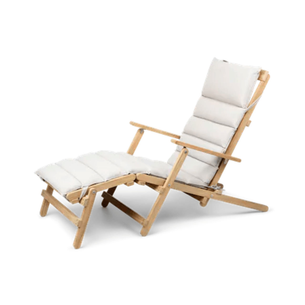 BM Extended Deck Chair - Premium Folding Outdoor Lounge Chair for Patio, Poolside, Beach & Camping - Comfortable & Durable Relaxation Furniture for Backyard, Garden & Travel