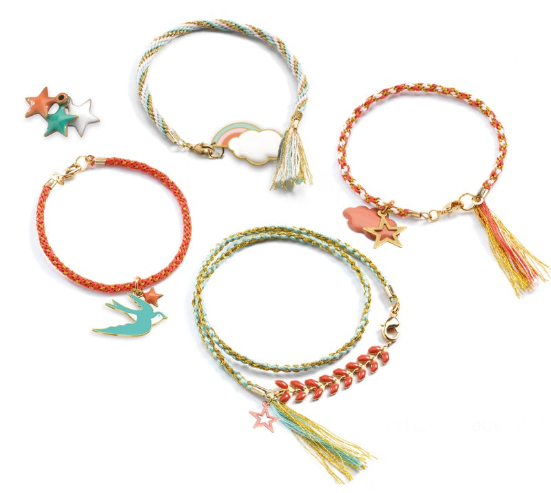 Celeste Bracelet Jewelry Making Kit for Kids - DIY Craft Set by Djeco - Perfect for Birthday Gifts & Creative Playtime